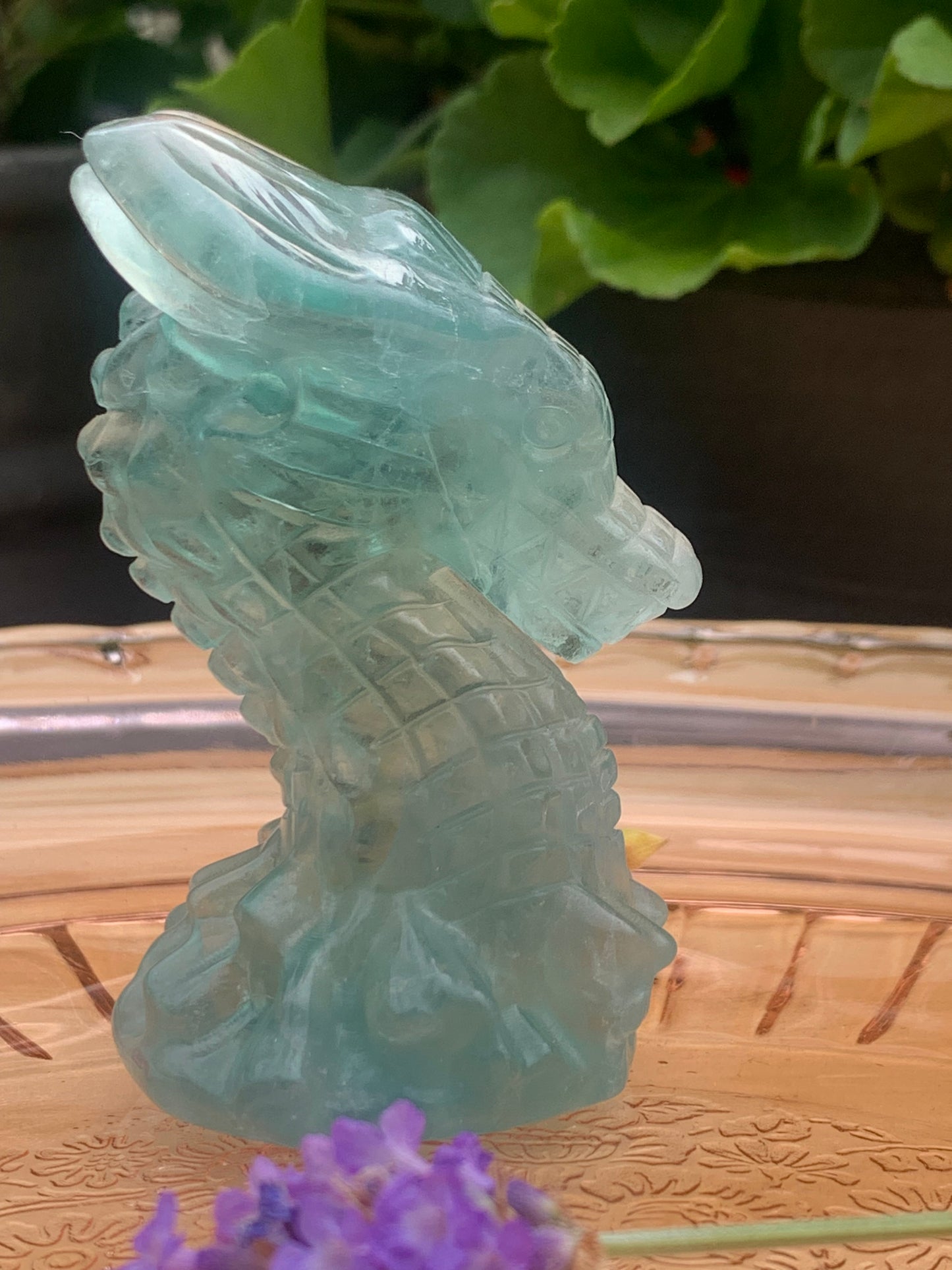 Crystal Dragon Carvings