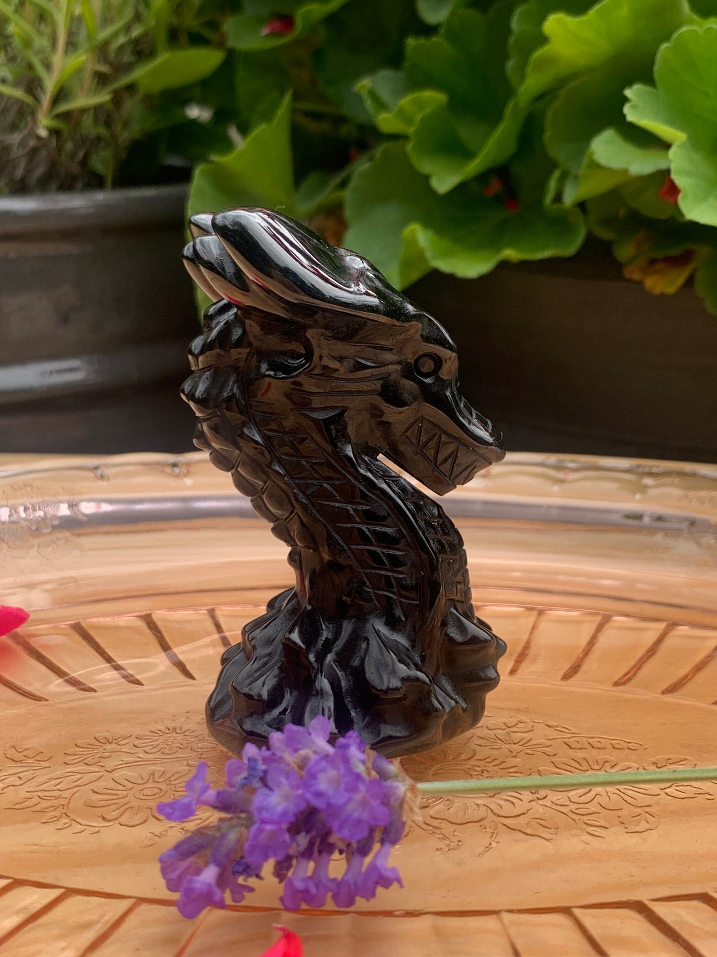 Crystal Dragon Carvings