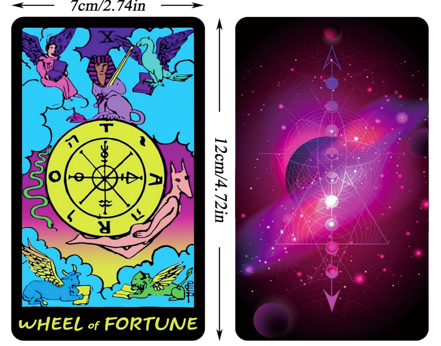 Neon Tarot Card Deck
