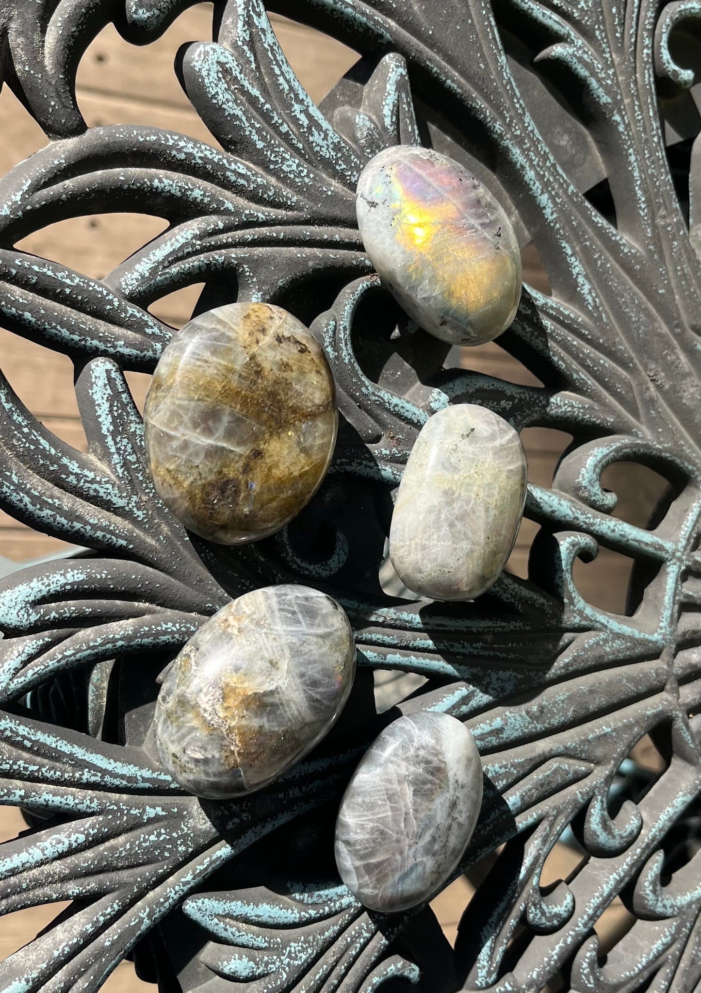 Sunset Labradorite Palm Stones