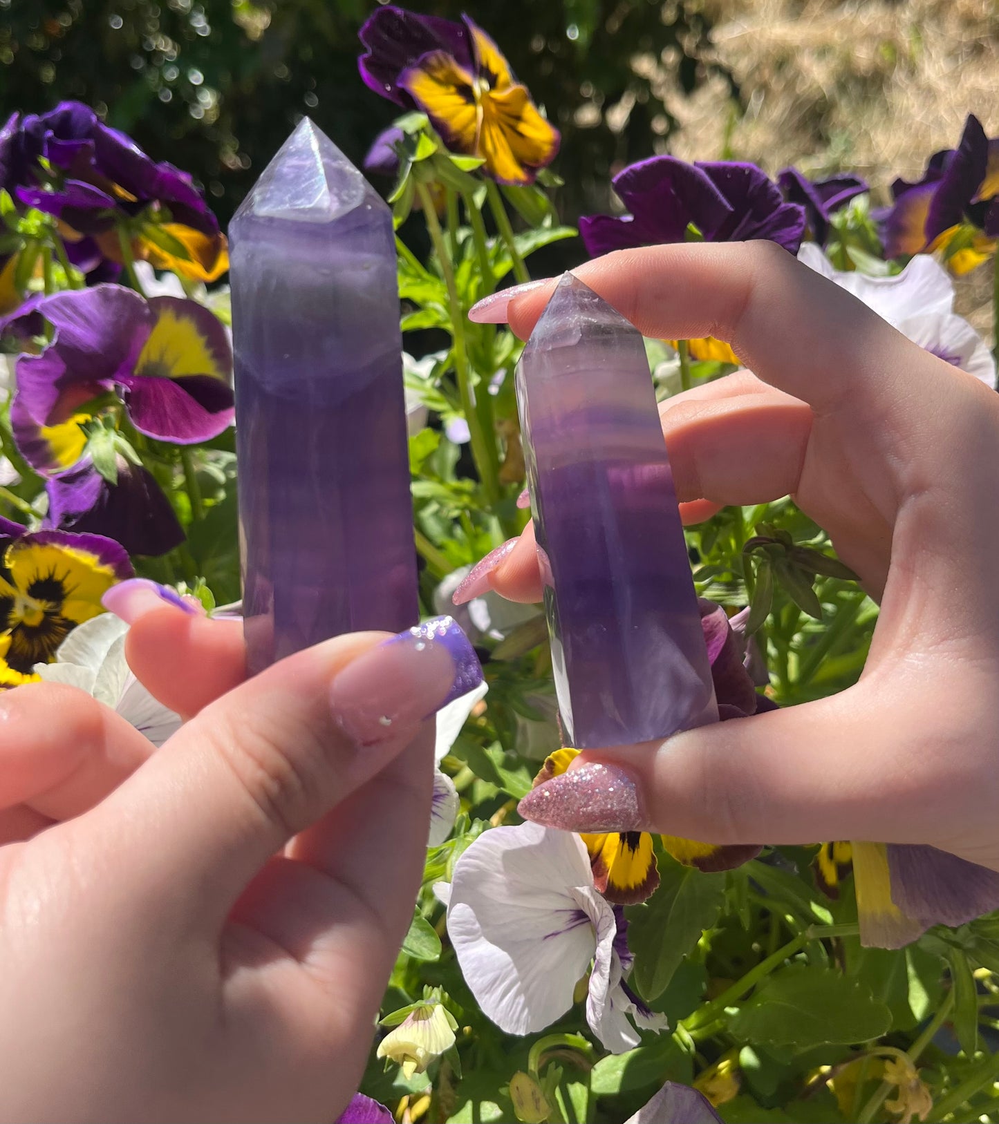 Purple Fluorite Towers