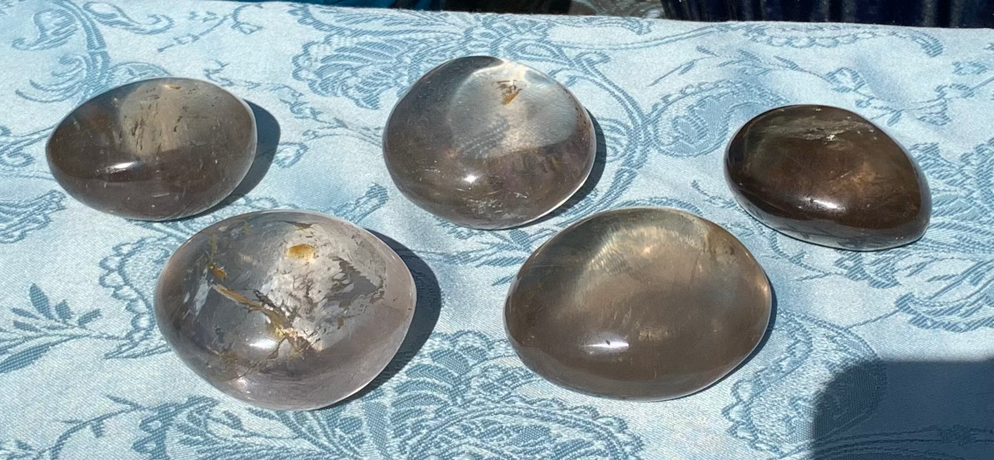 Smoky Quartz Palm Stones