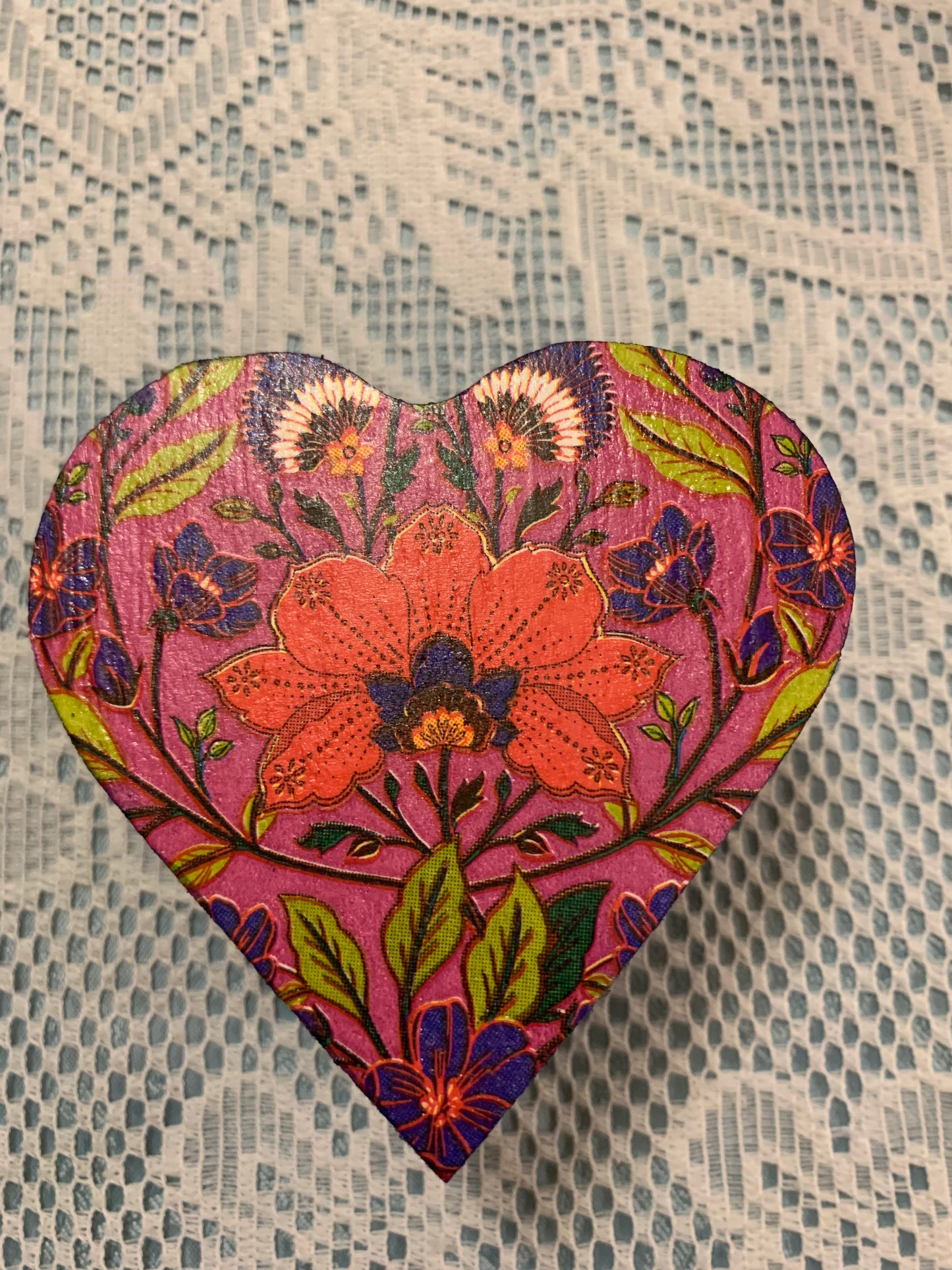 Handcrafted Heart-Shaped Boxes with Crystals