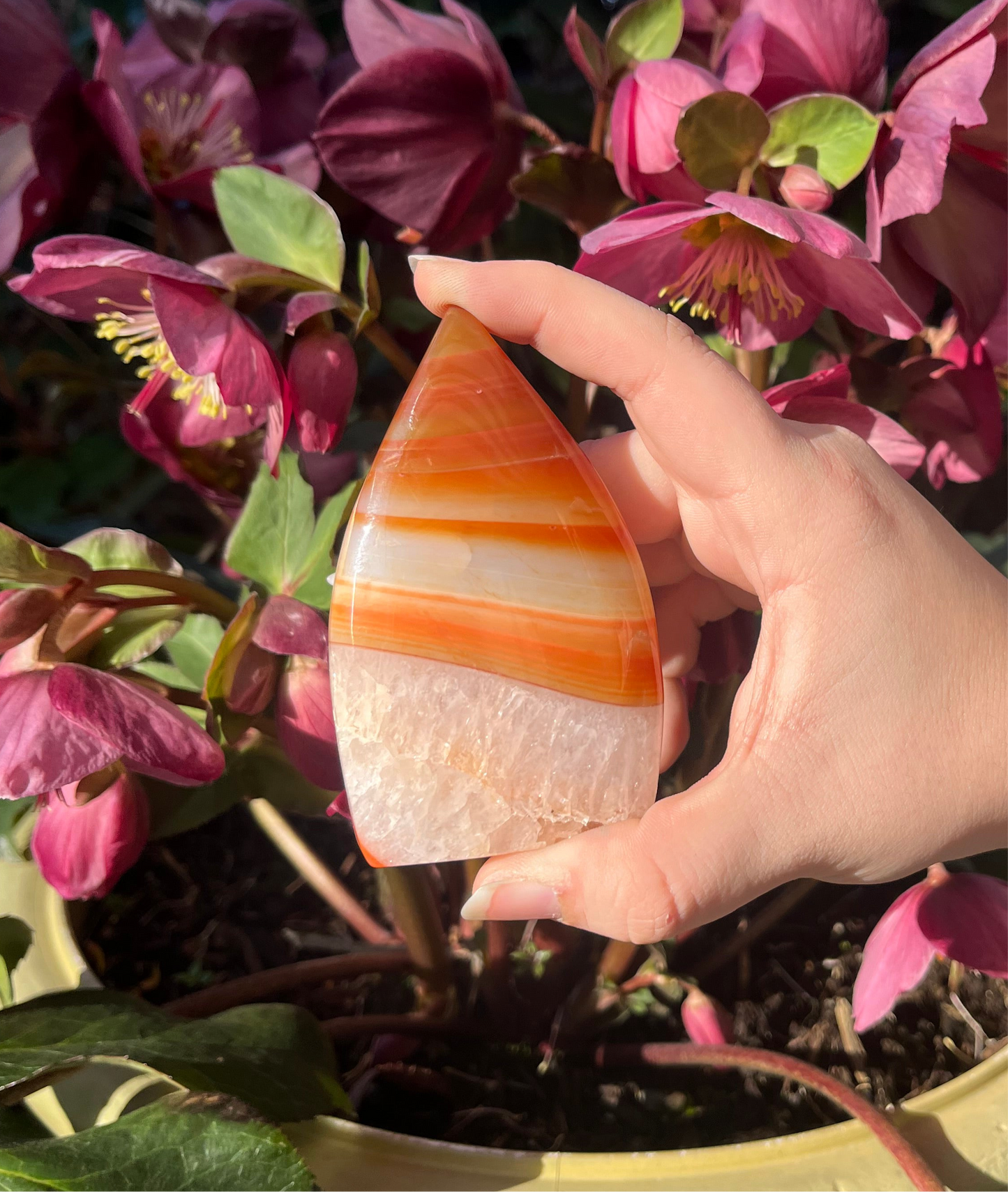 Carnelian Crystal Flames