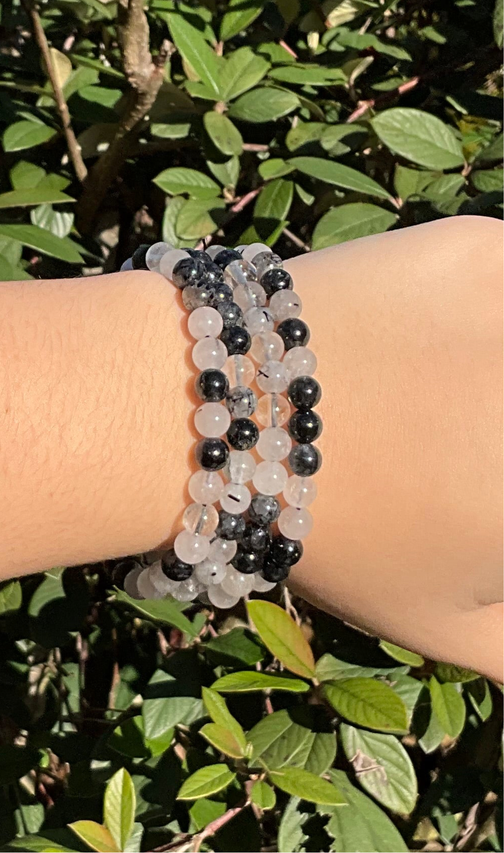 Tourmalinated Quartz Bracelet