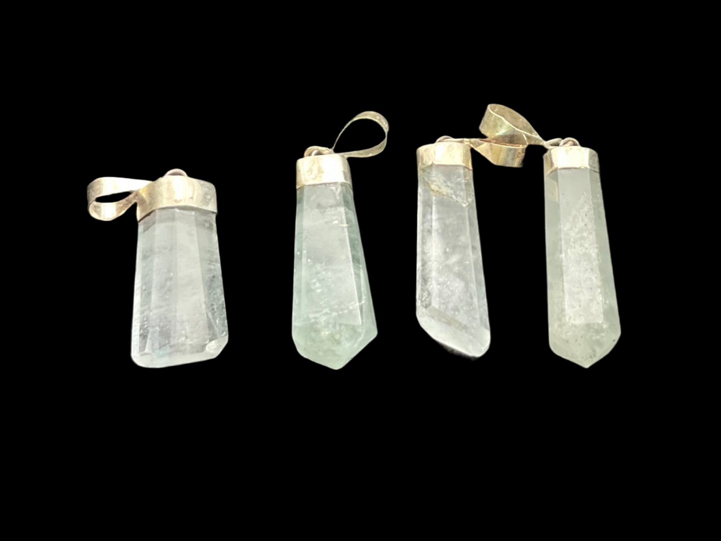 Aquamarine Crystal Pendants