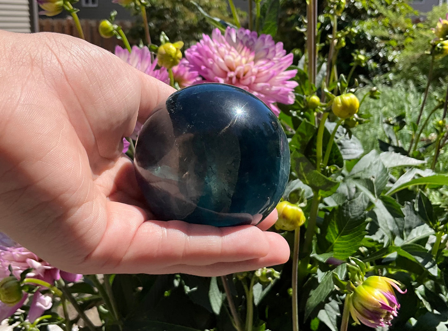 Blue Fluorite Sphere