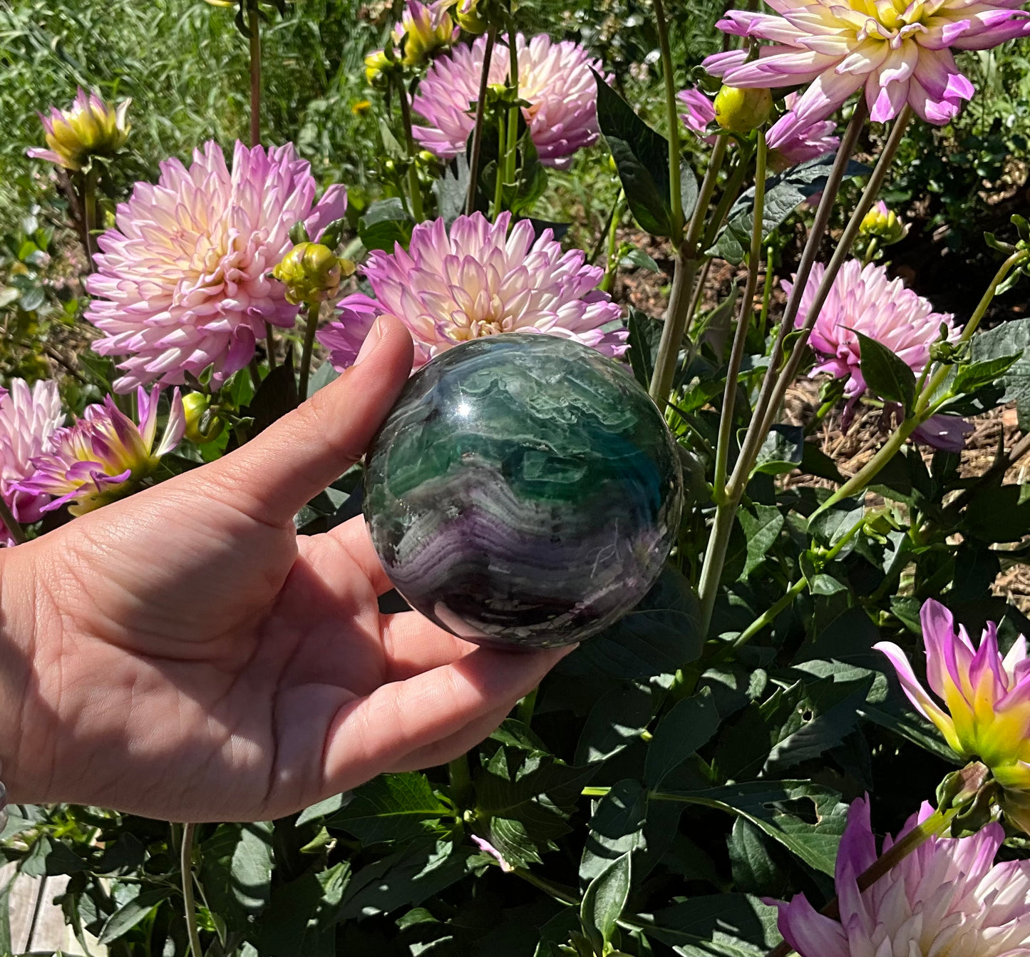 Silk Fluorite Spheres
