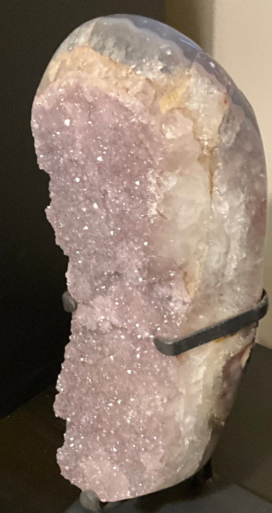 Large Brazilian Amethyst on Custom Stand
