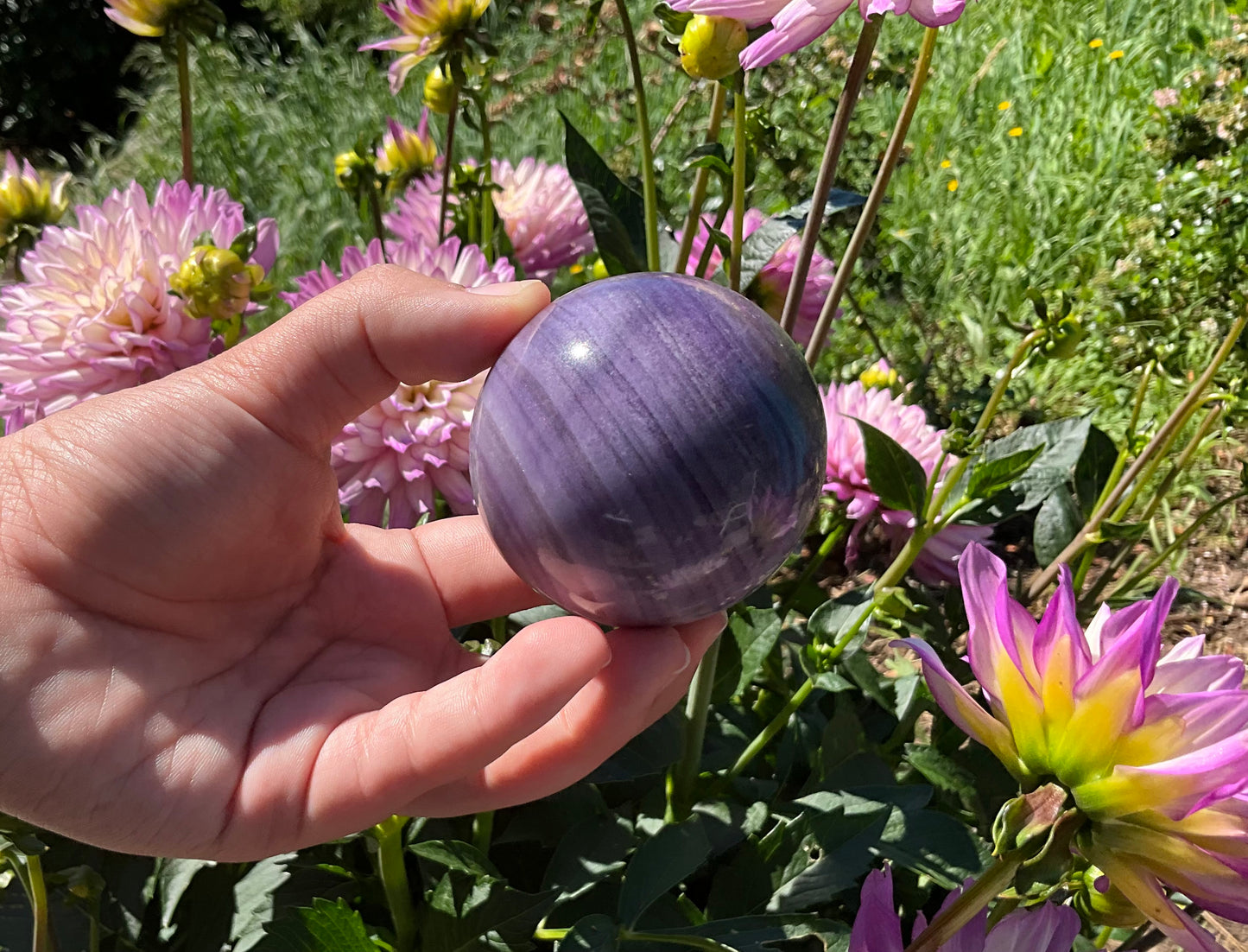 Silk Fluorite Sphere