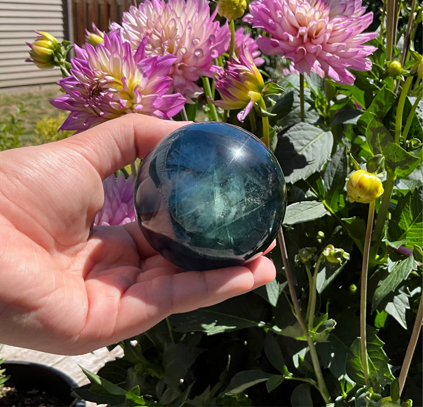 Blue Fluorite Sphere