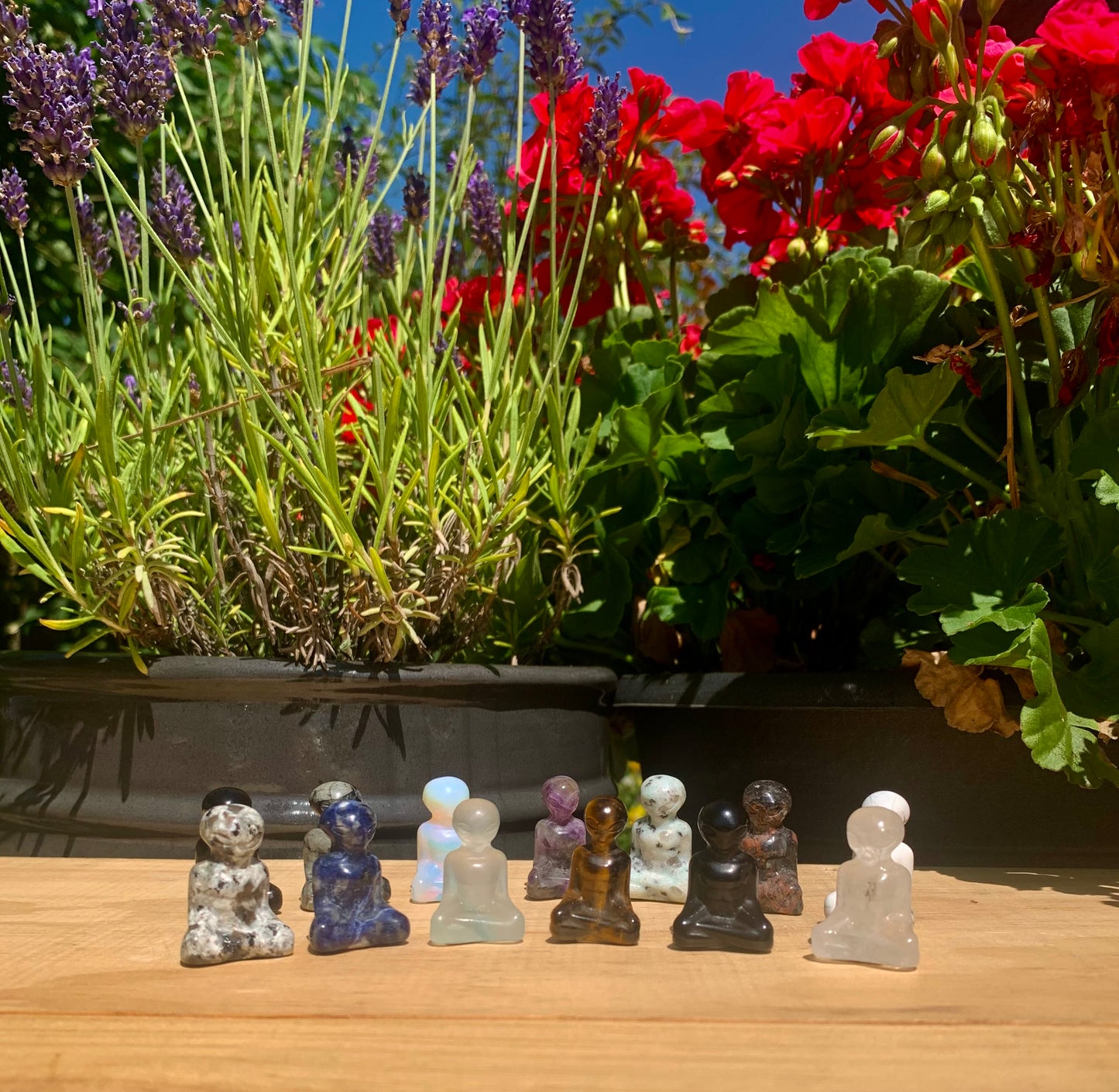 Mini Crystal Zen Alien Carvings
