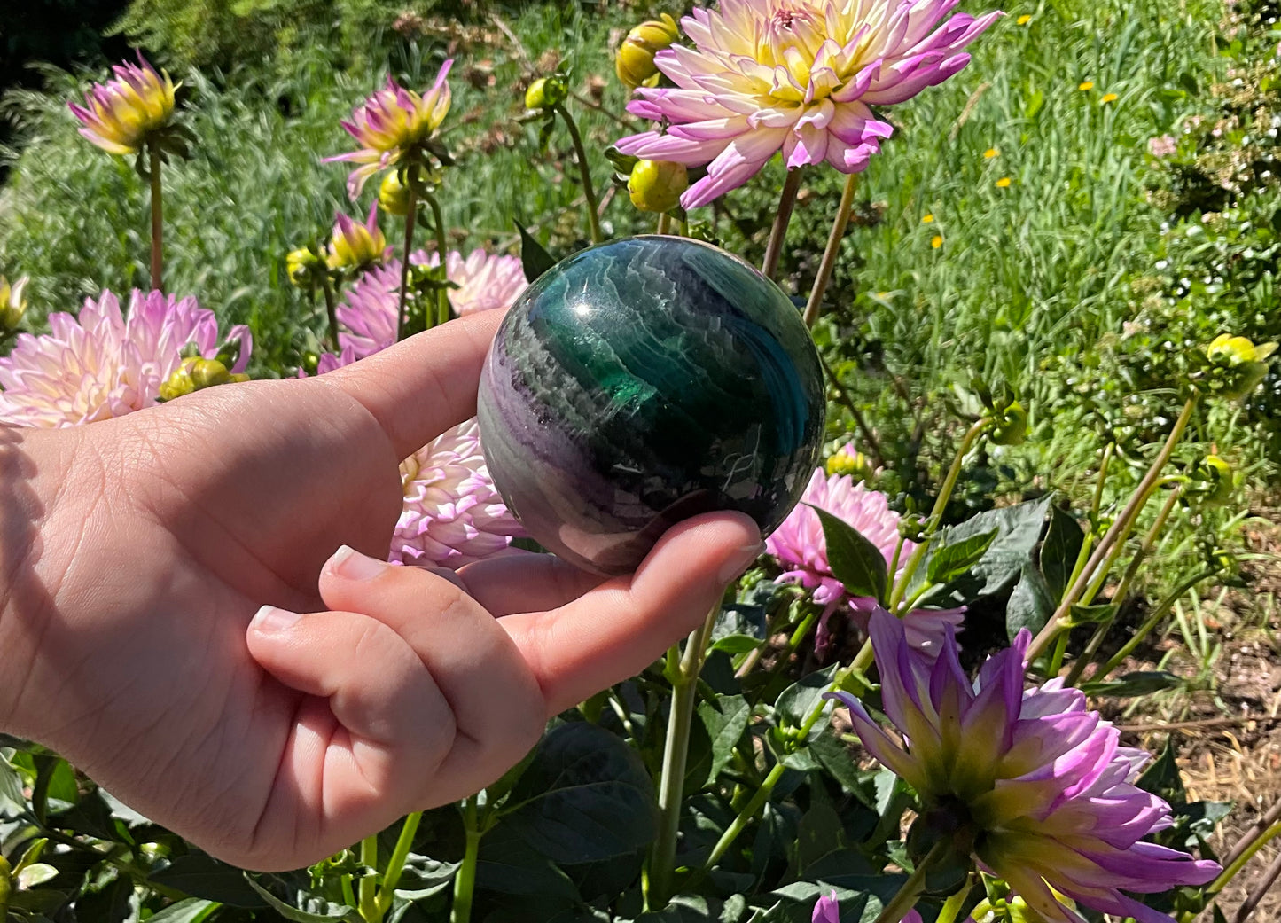 Silk Fluorite Spheres