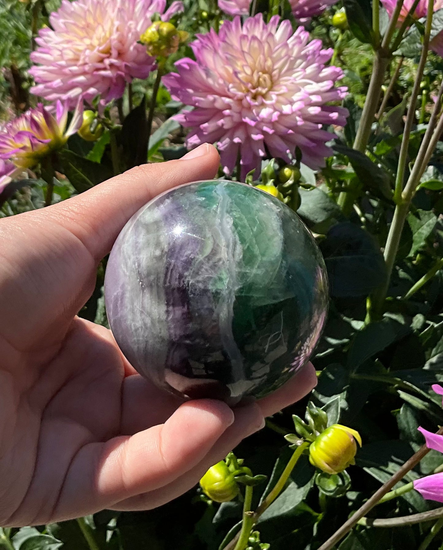Silk Fluorite Spheres