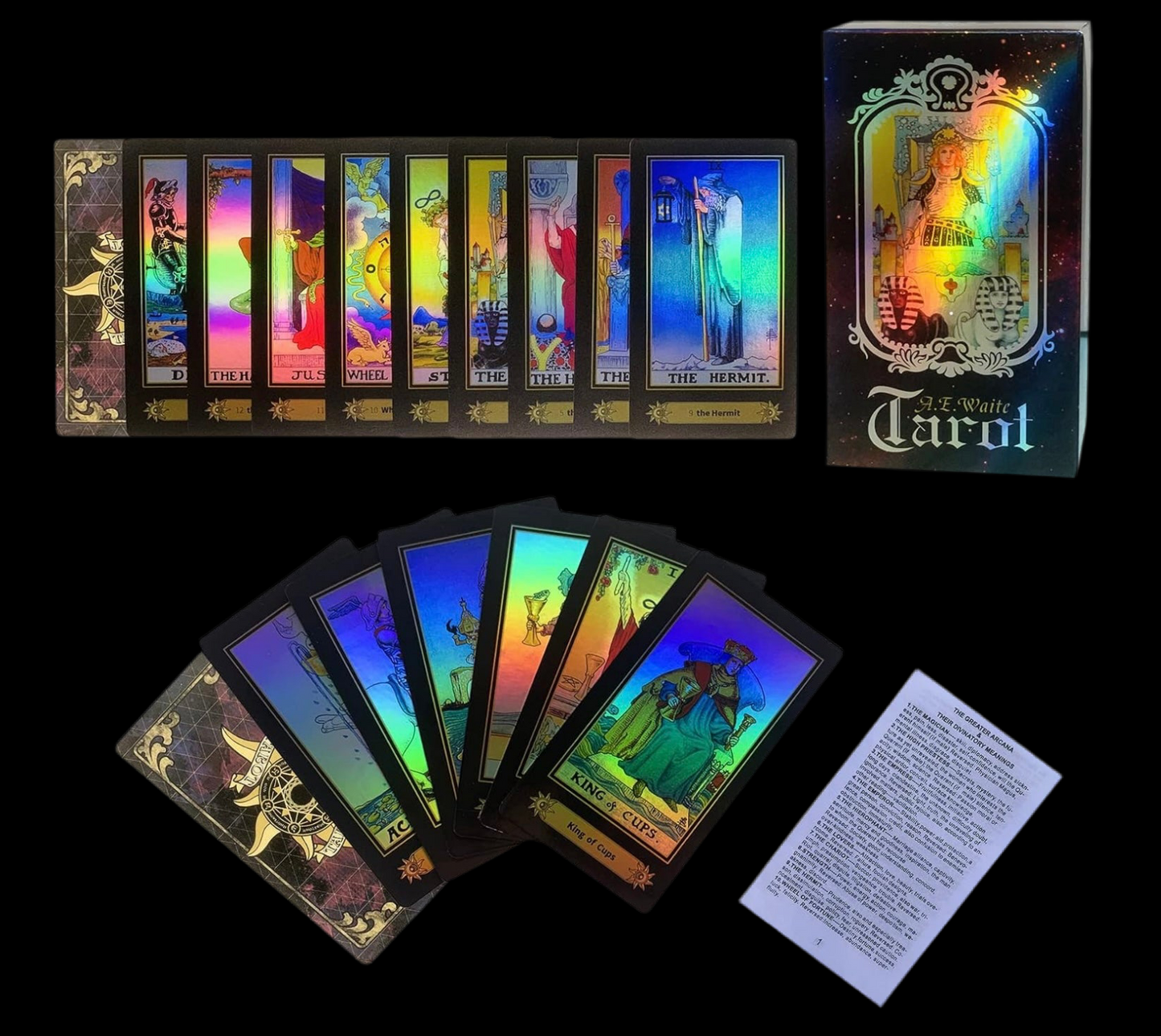 A.E. Waite Holographic Tarot Card Deck