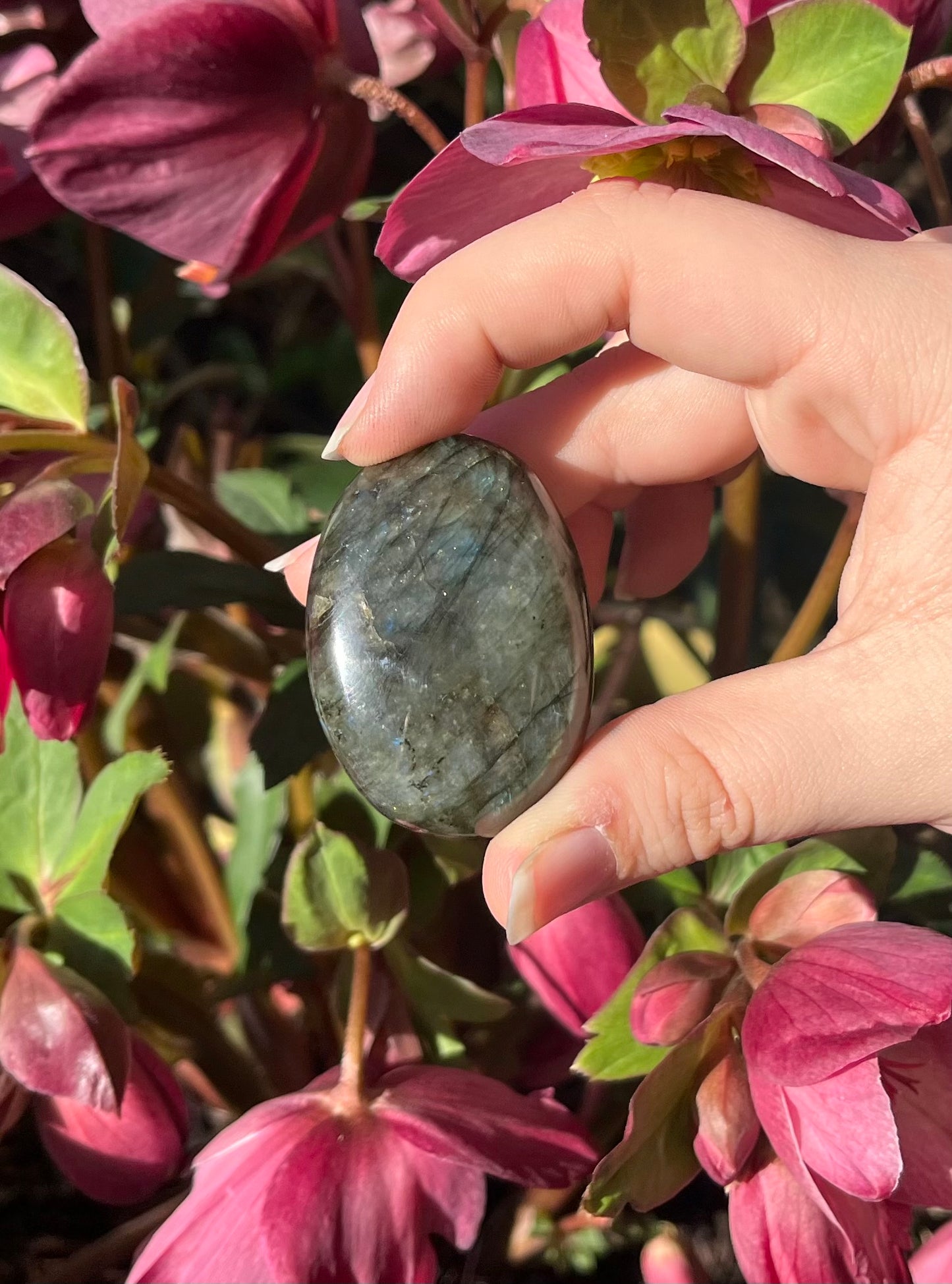 Sunset Labradorite Palm Stones