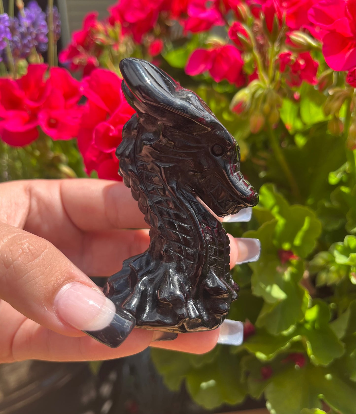 Crystal Dragon Carvings