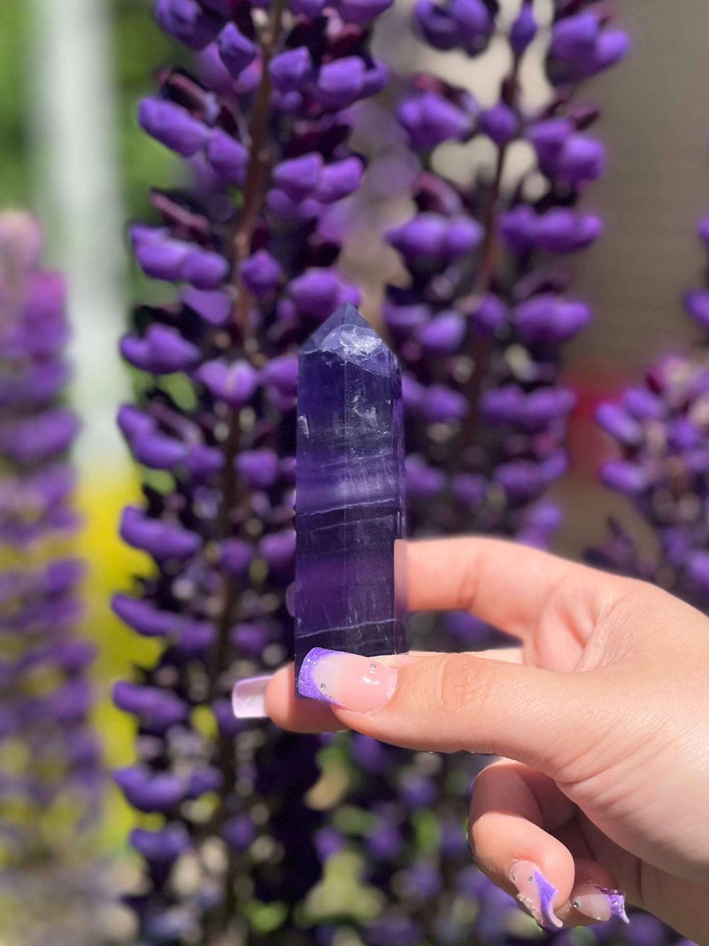 Purple Fluorite Towers