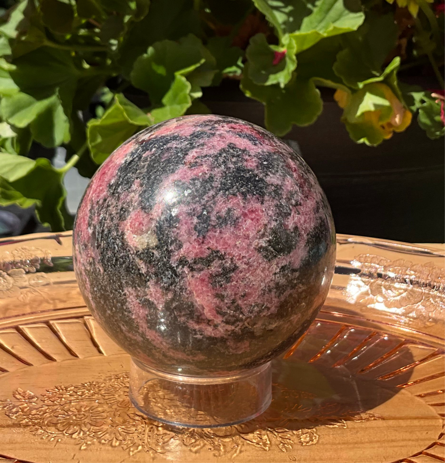Rhodonite Sphere