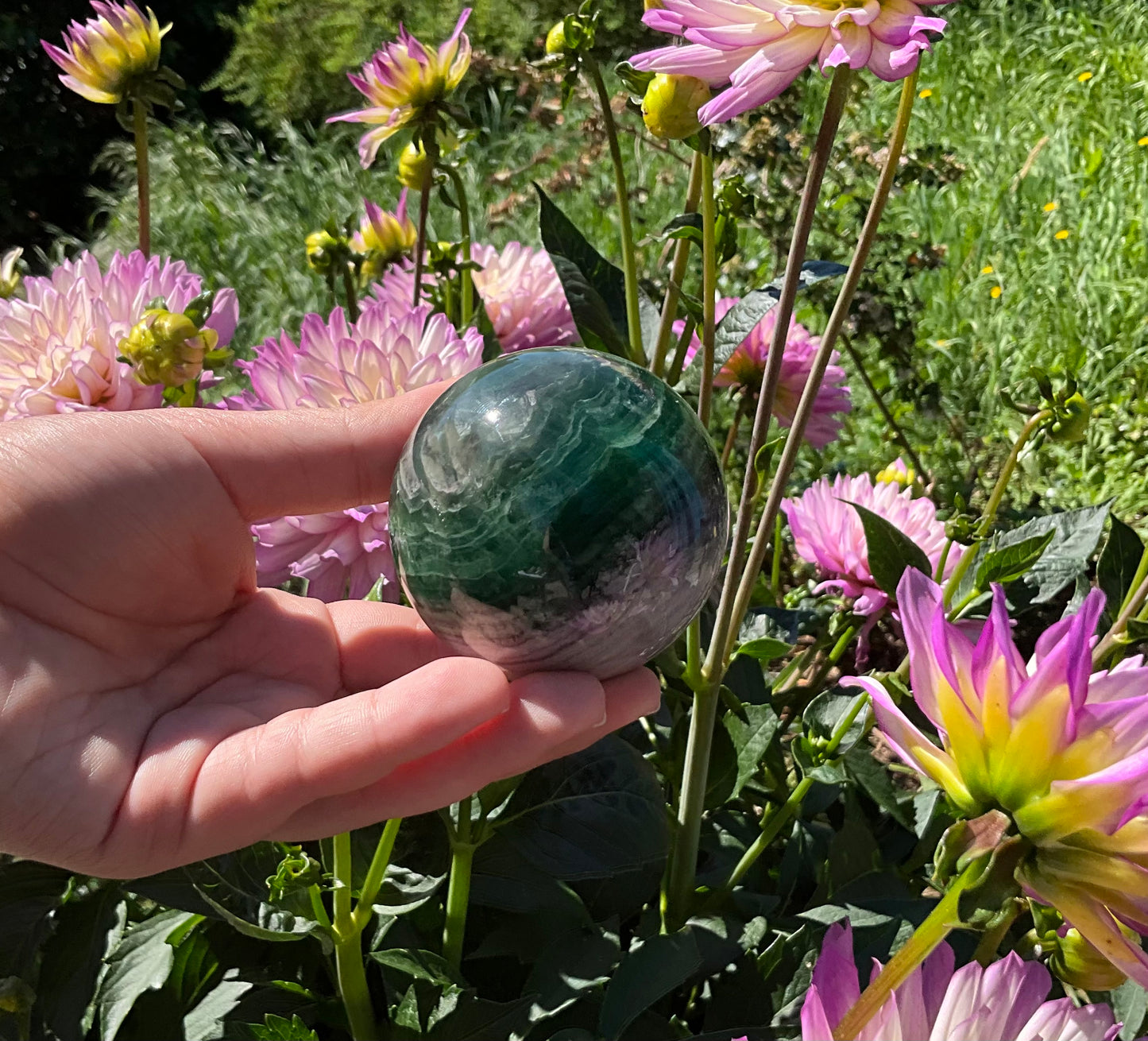 Silk Fluorite Spheres