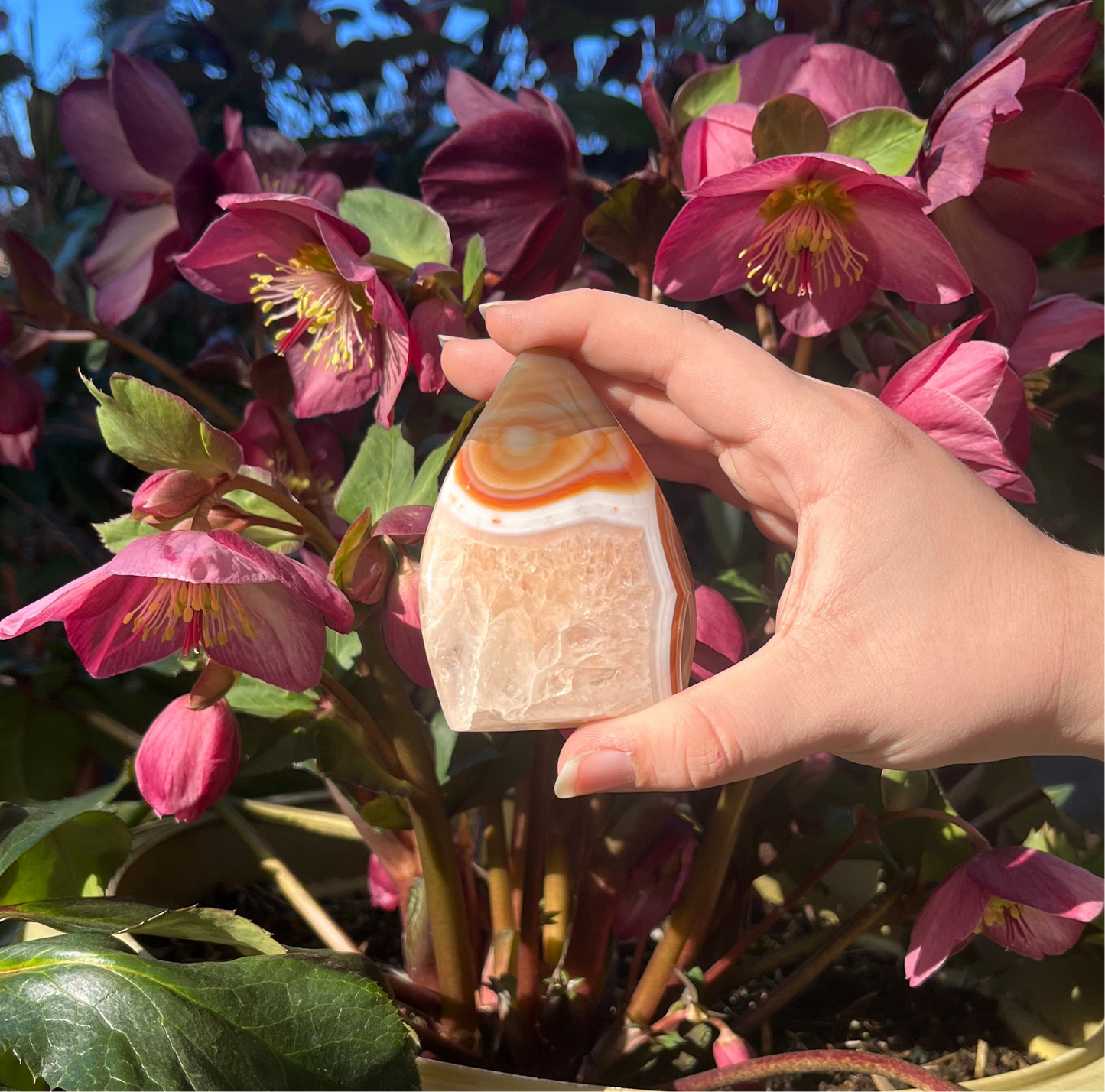 Carnelian Crystal Flames