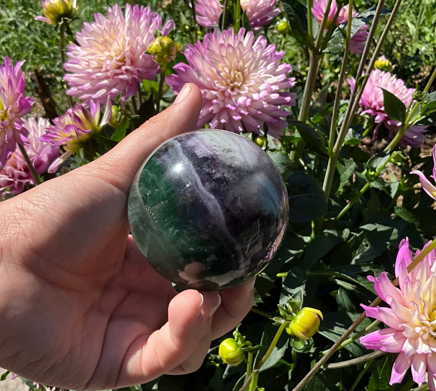 Silk Fluorite Spheres