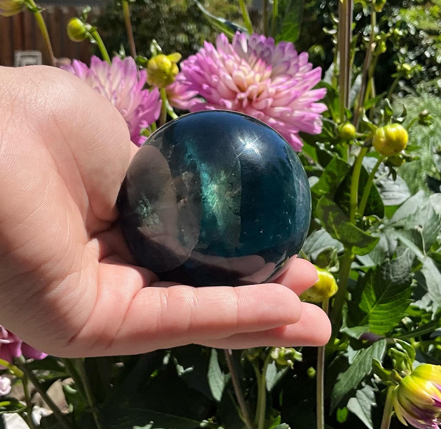 Blue Fluorite Sphere