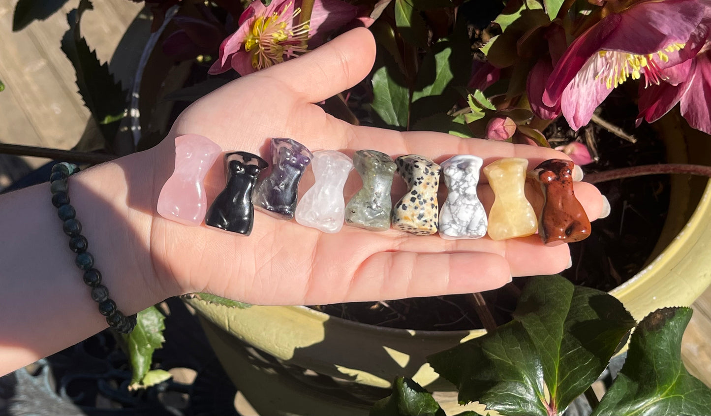 Mini Goddess Body Crystal Carvings
