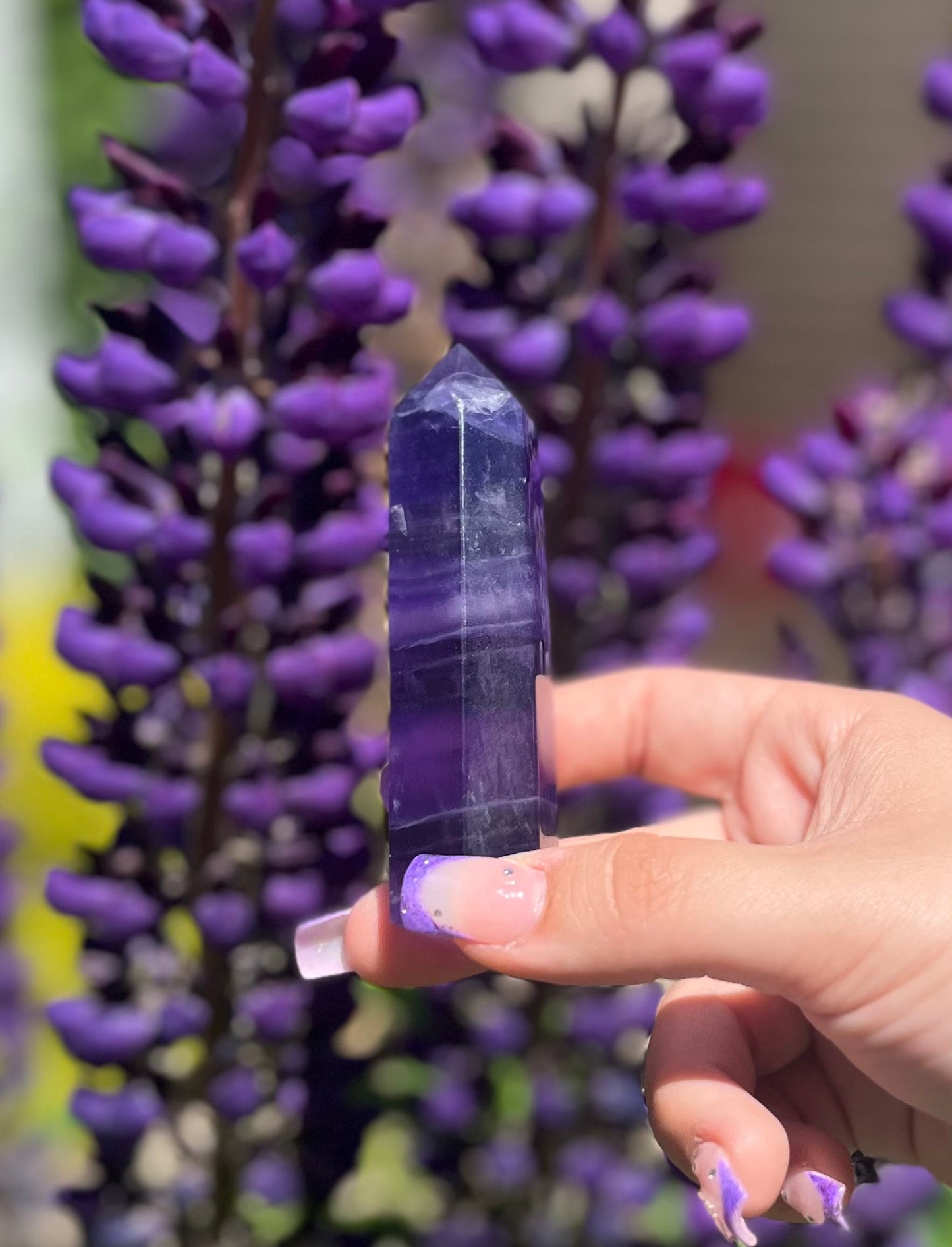 Purple Fluorite Towers