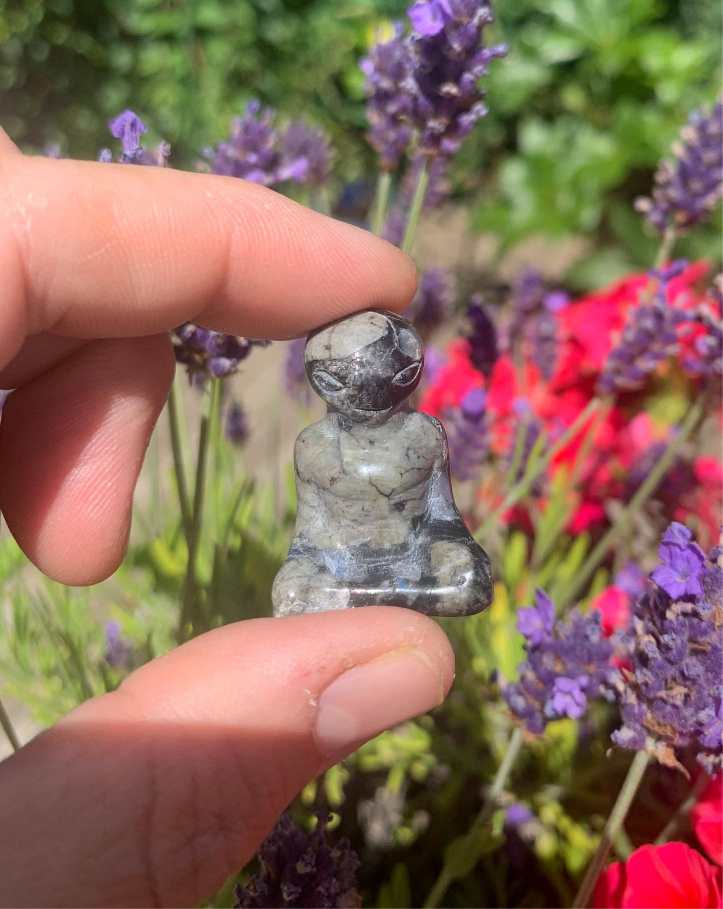 Mini Crystal Zen Alien Carvings