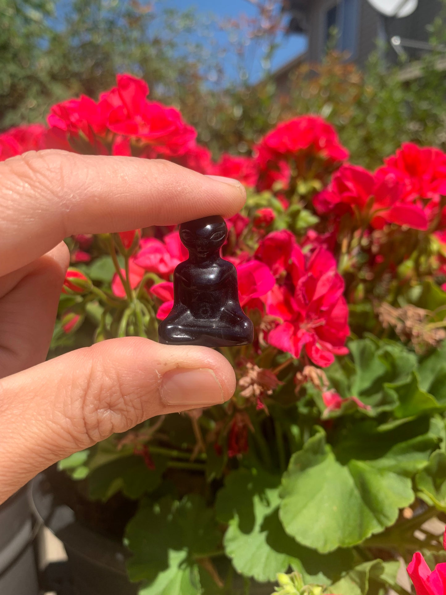 Mini Crystal Zen Alien Carvings