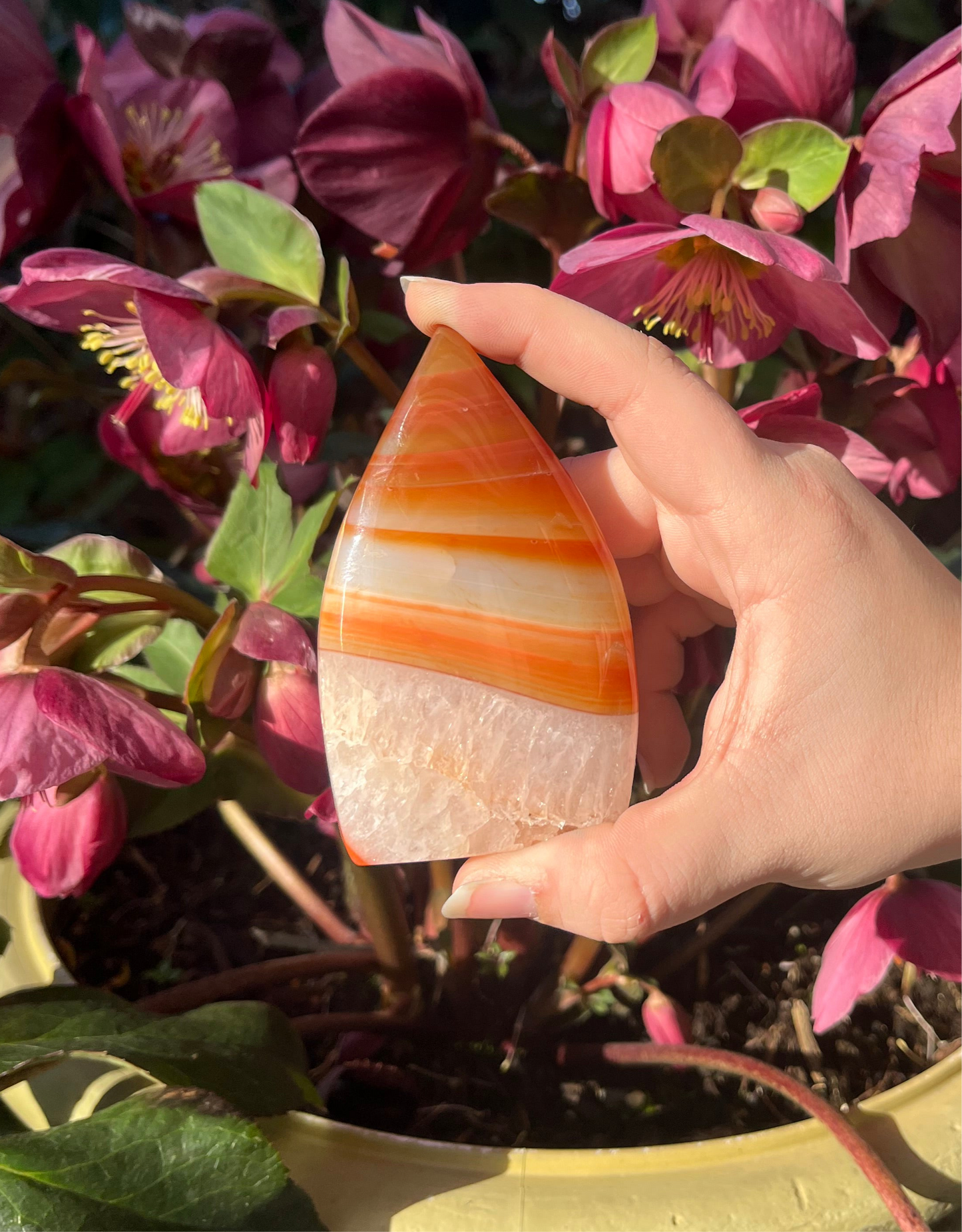 Carnelian Crystal Flames