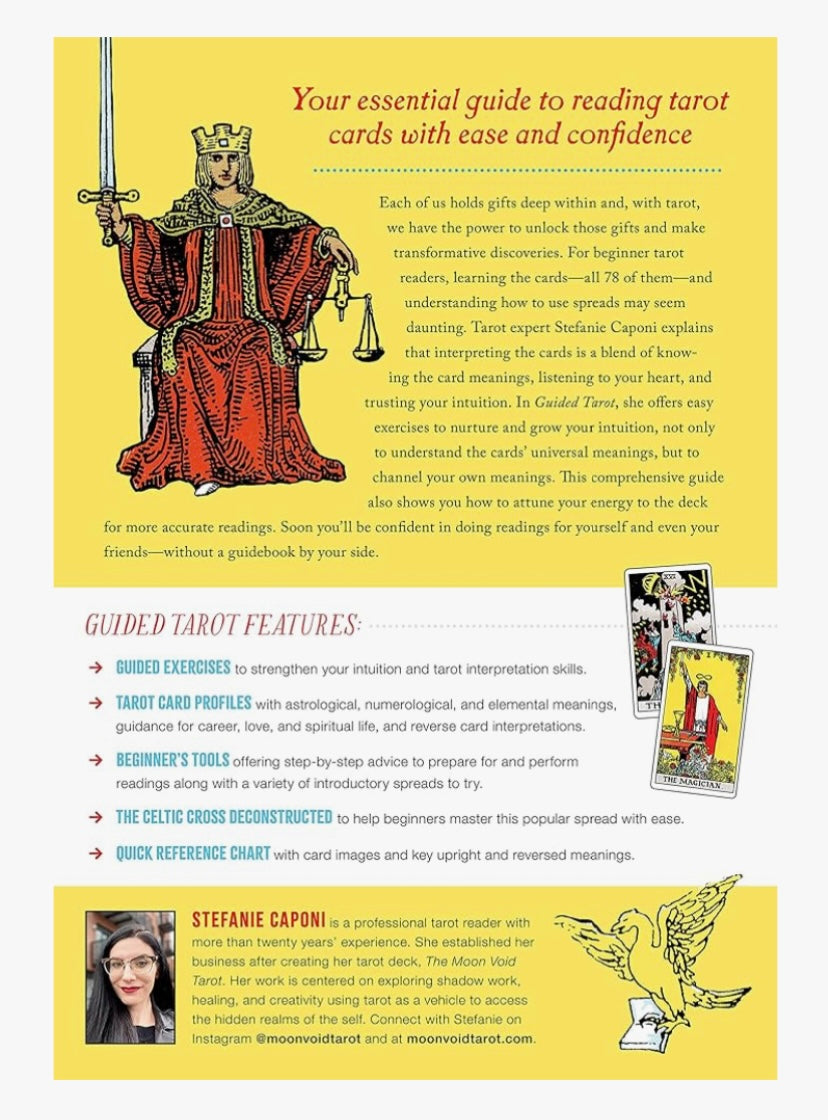Illustrated Book & Rider Waite Smith Tarot Deck - Guided Tarot Box Set