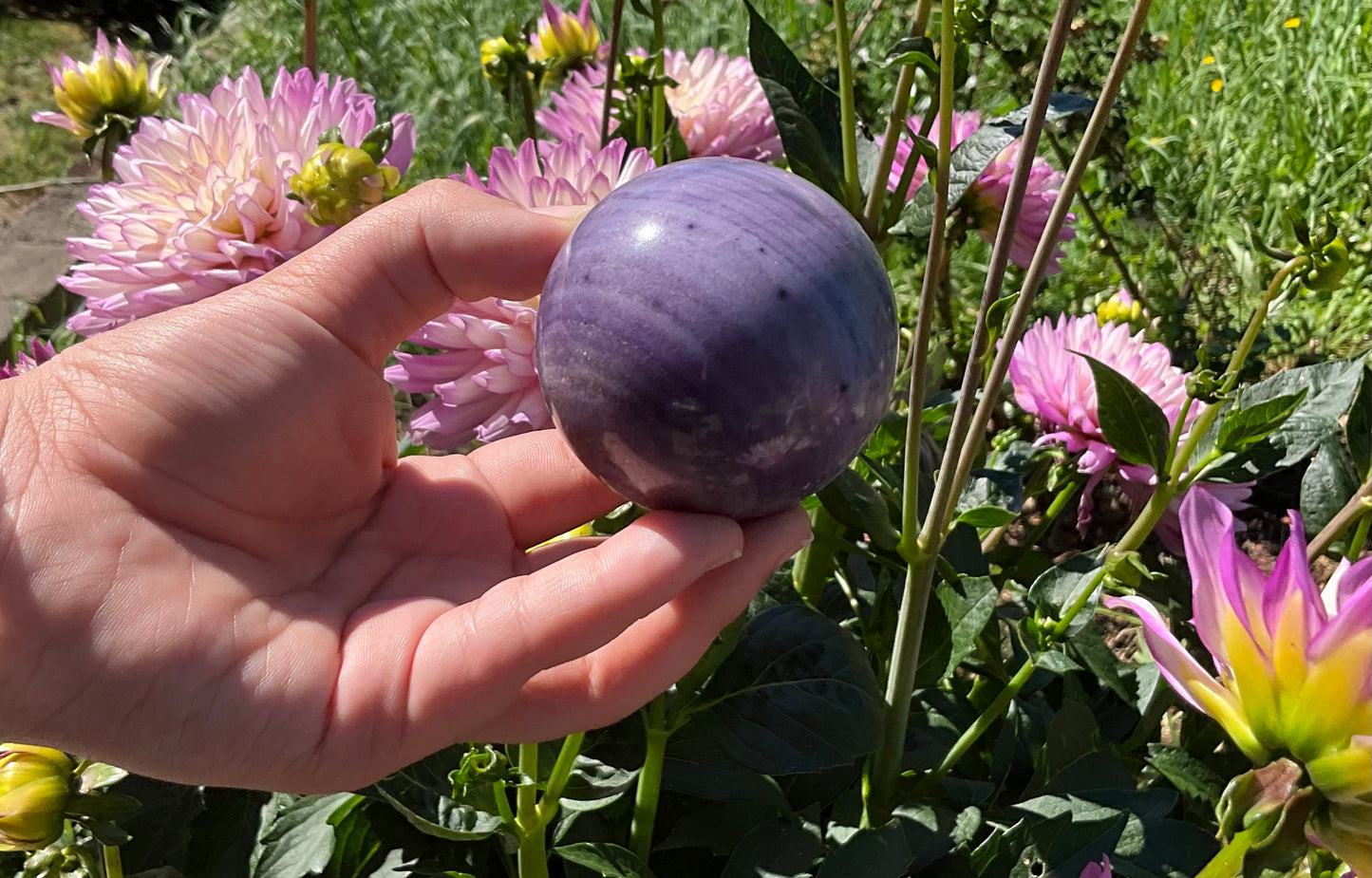 Silk Fluorite Sphere