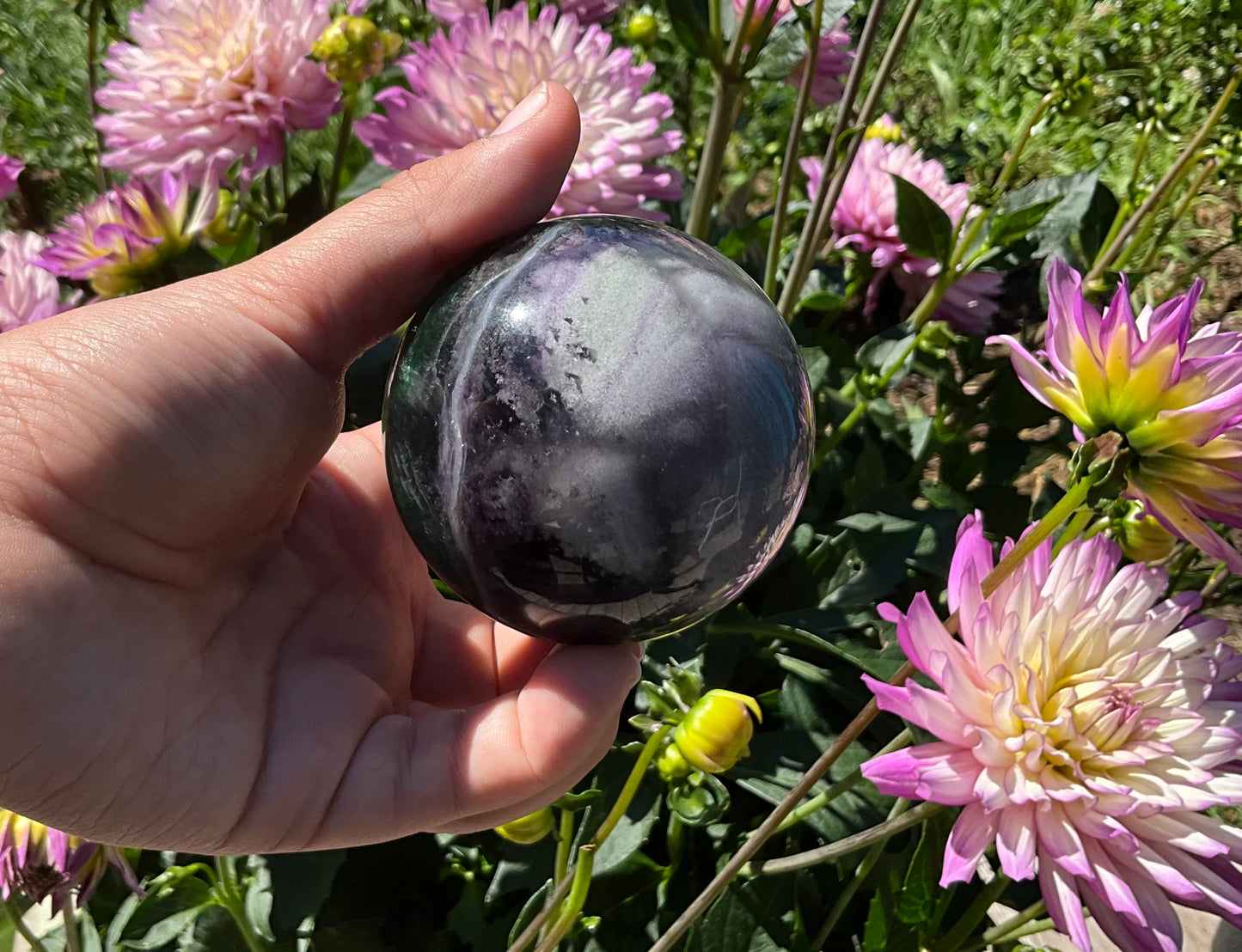 Silk Fluorite Spheres