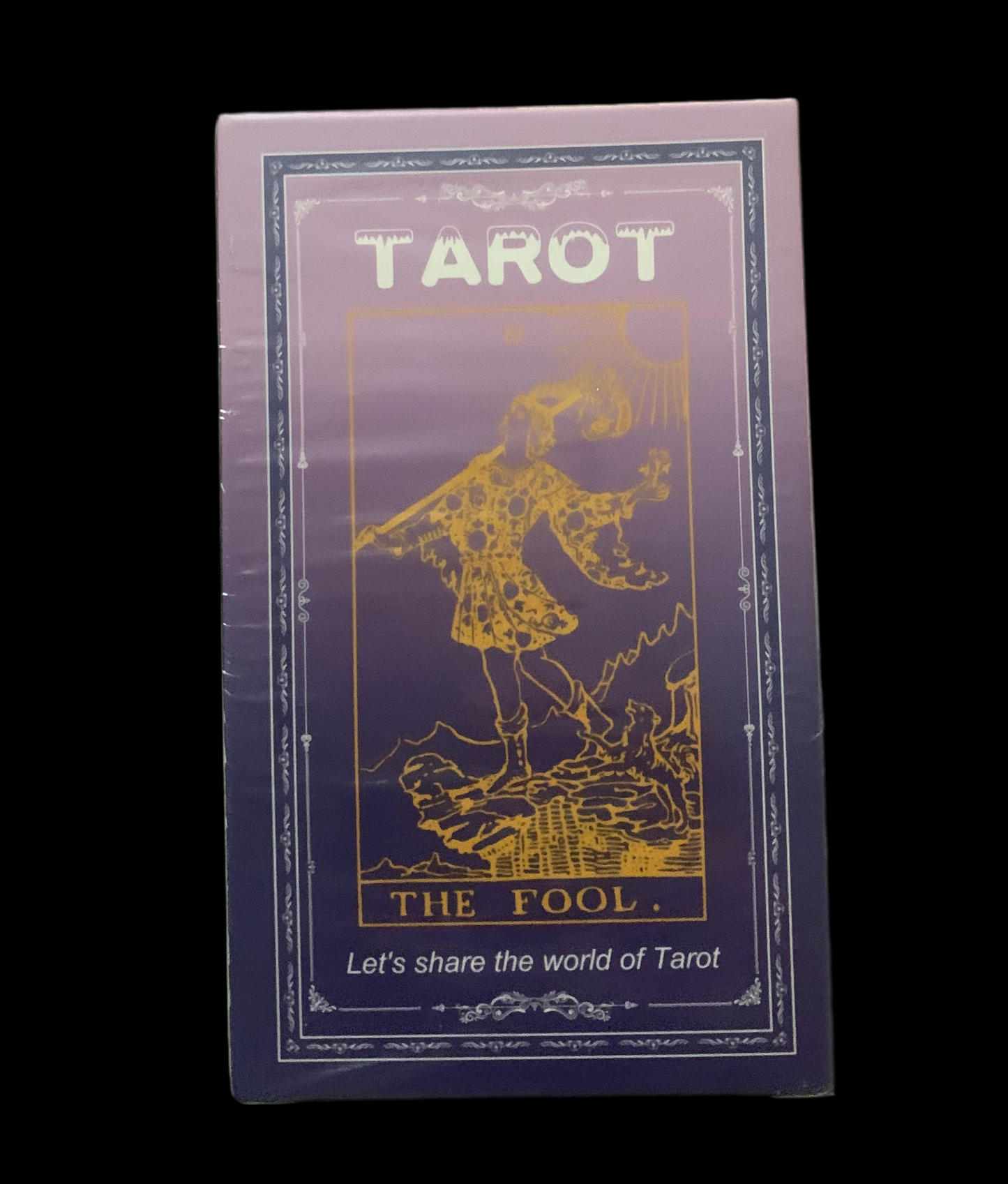 Mystic Purple Tarot Card Deck with Magical Velvet Pouch