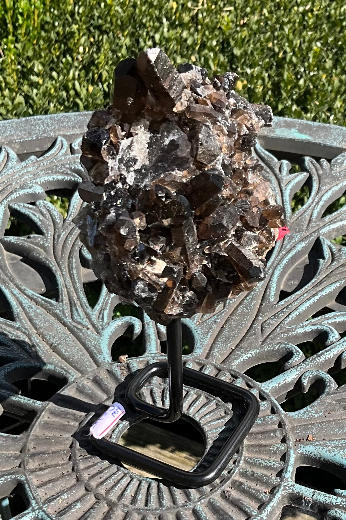 Smoky Quartz Specimen on Stand