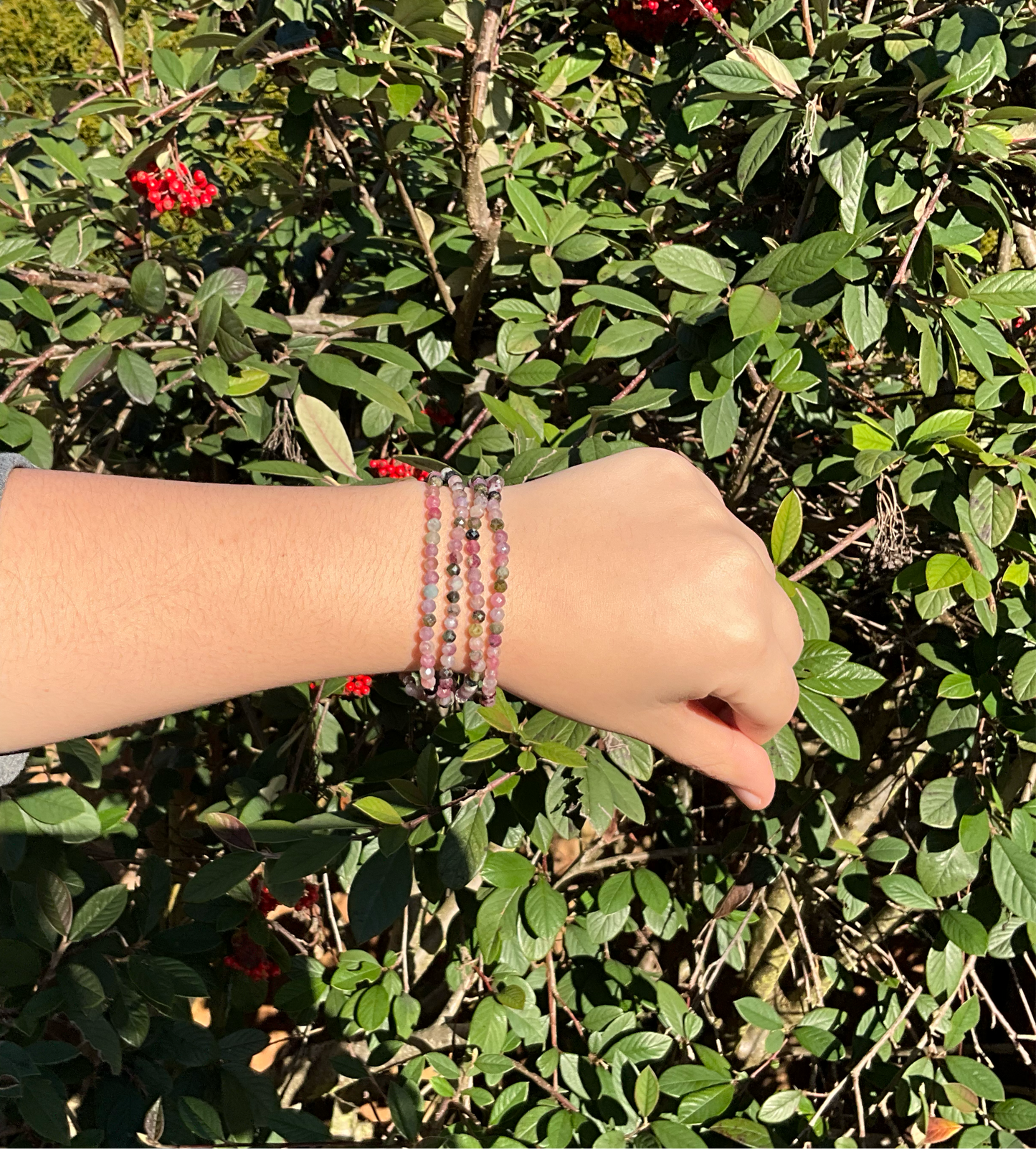 Watermelon Tourmaline Bracelet