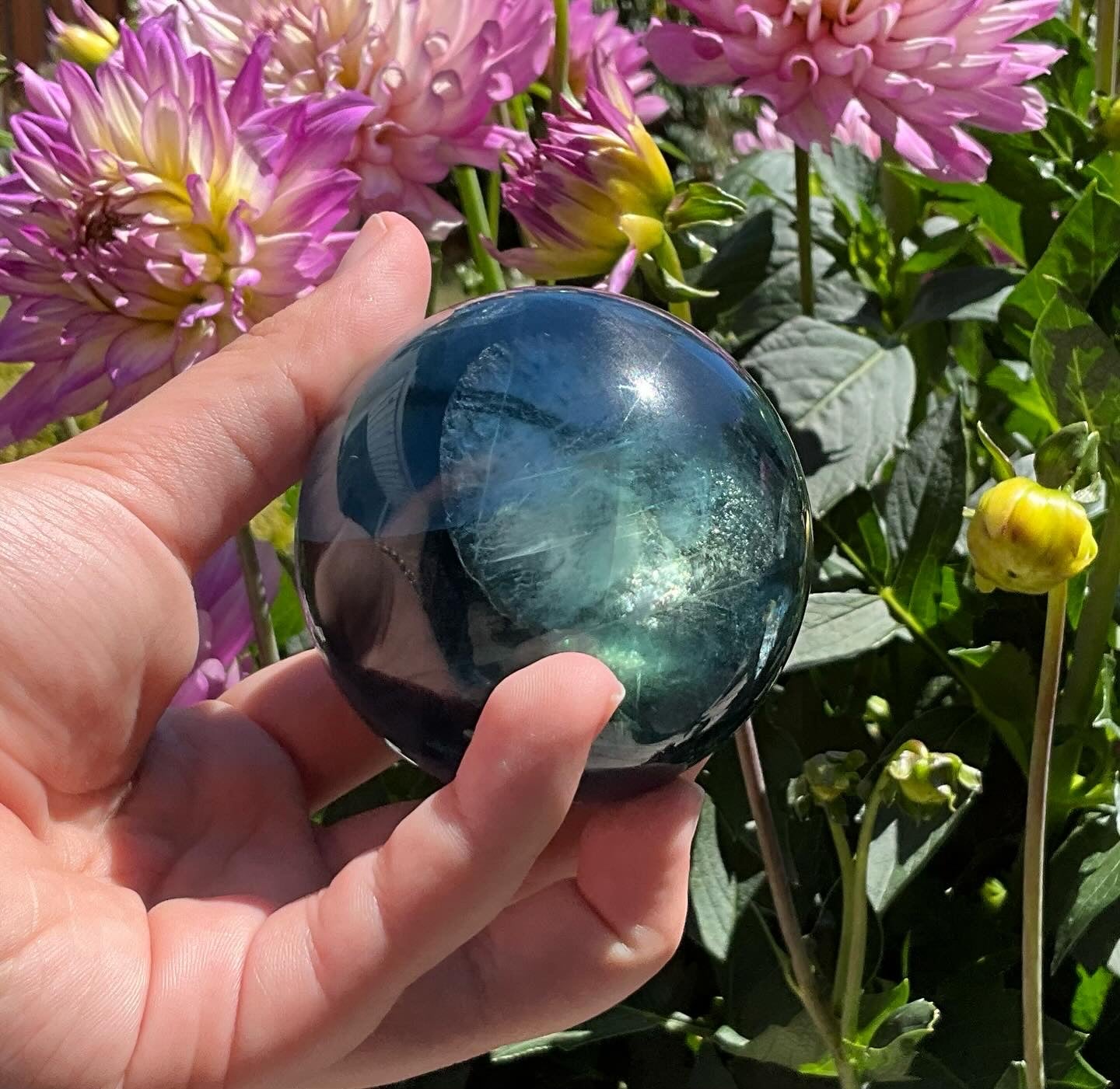 Blue Fluorite Sphere