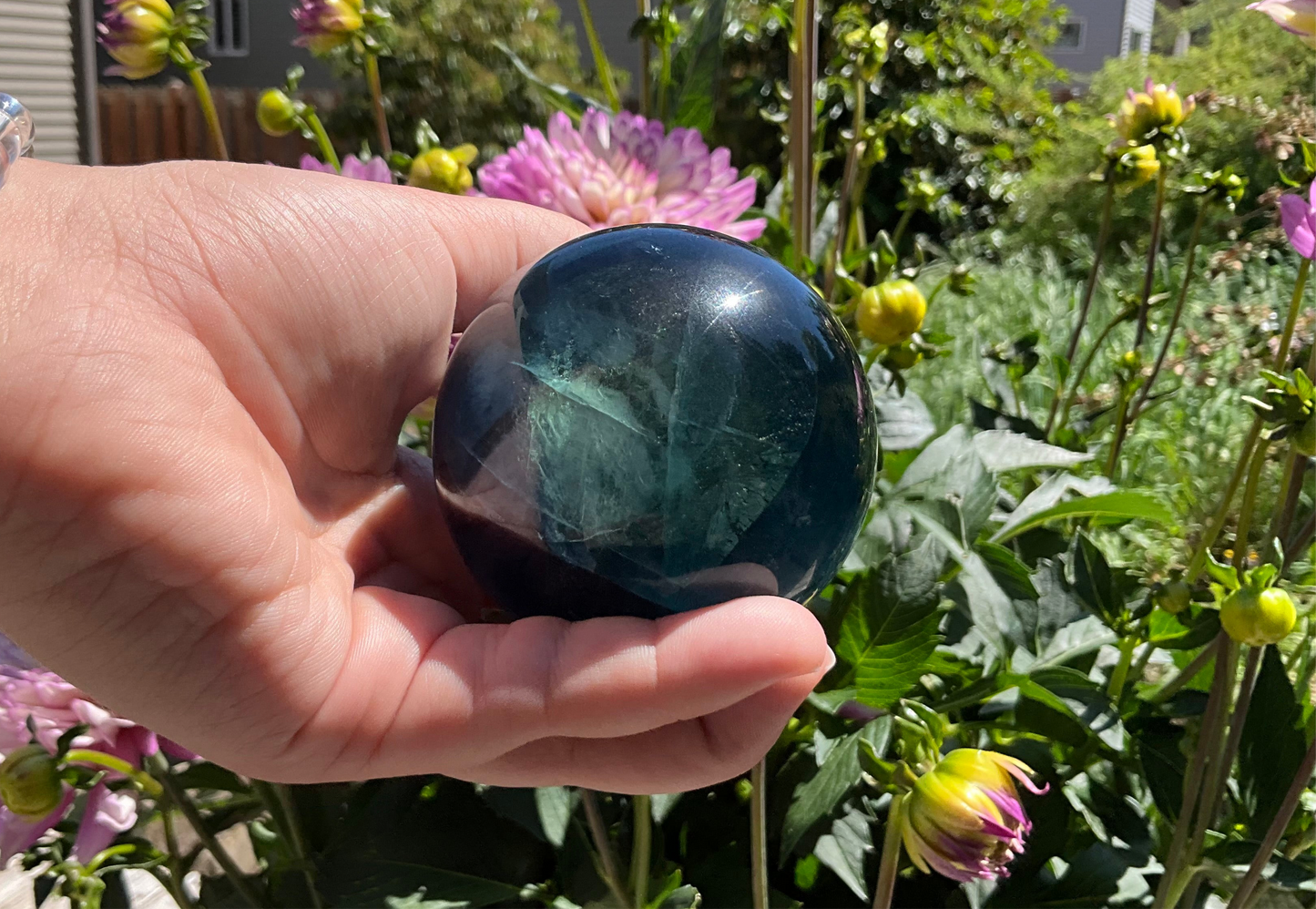 Blue Fluorite Sphere