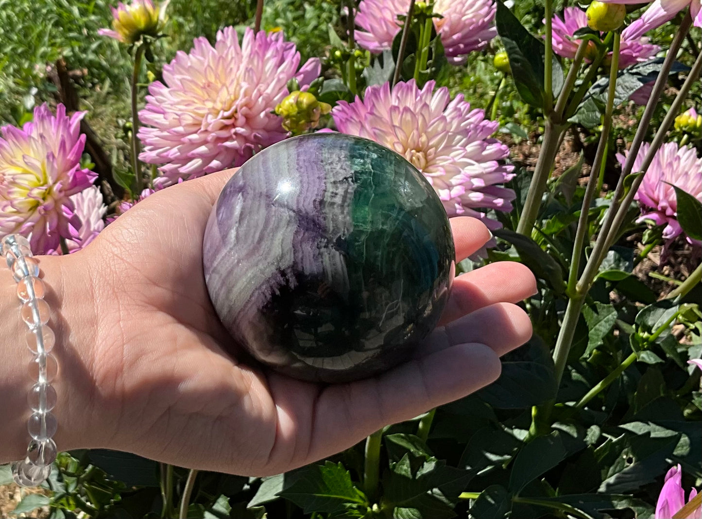 Silk Fluorite Spheres