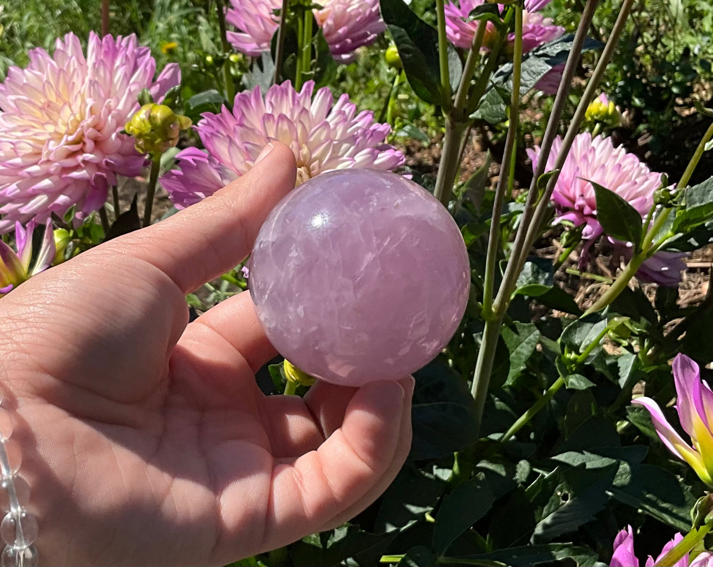 Lavender Rose Quartz Spheres