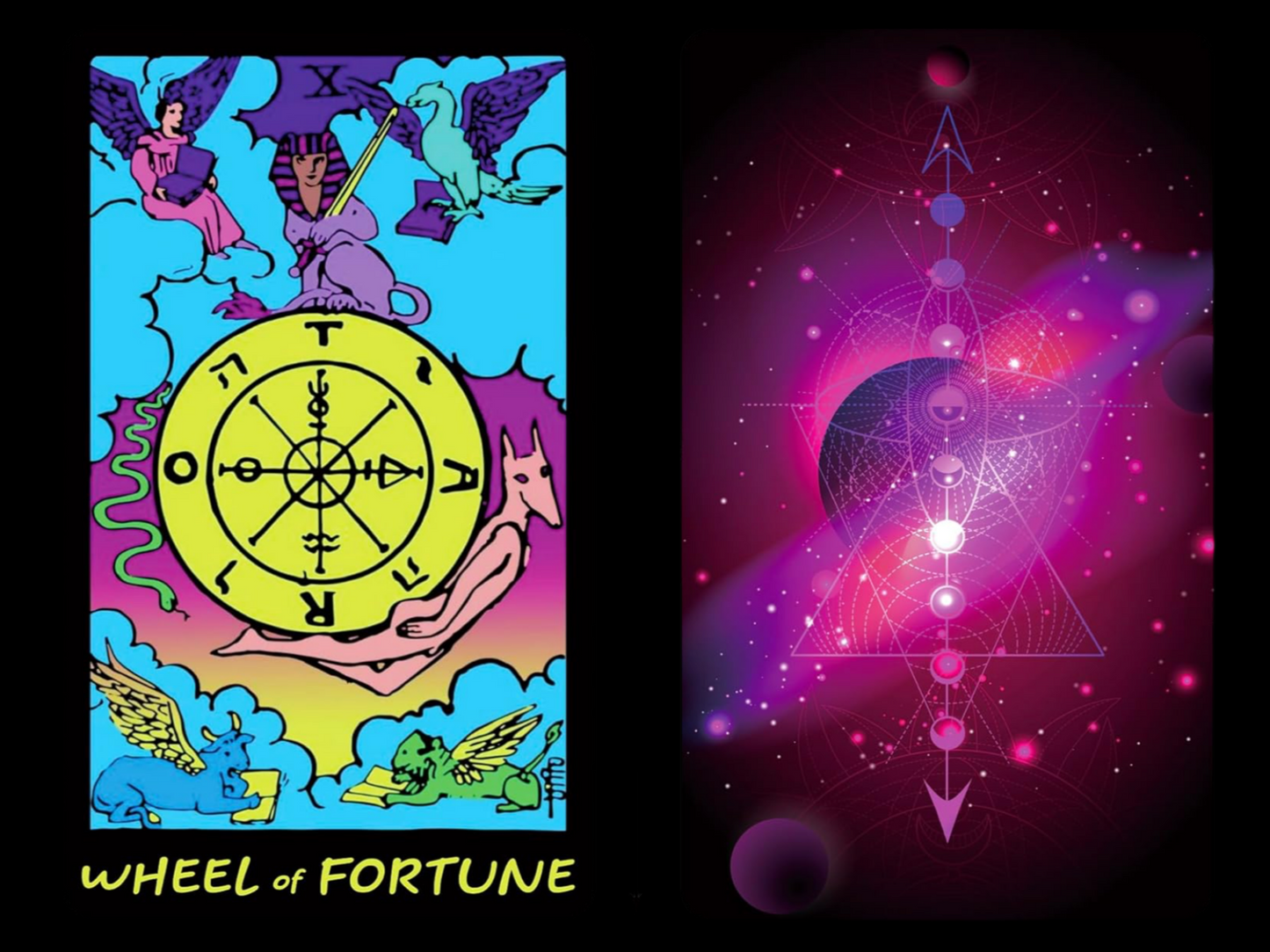 Neon Tarot Card Deck