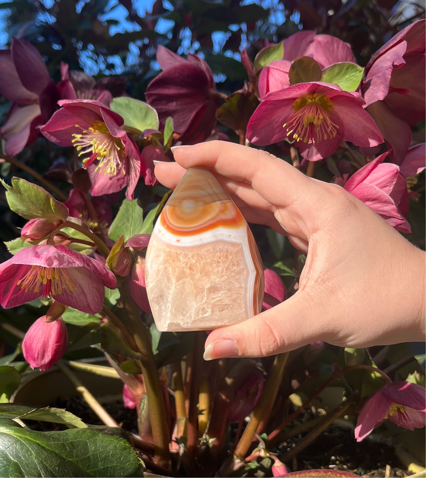 Carnelian Crystal Flames