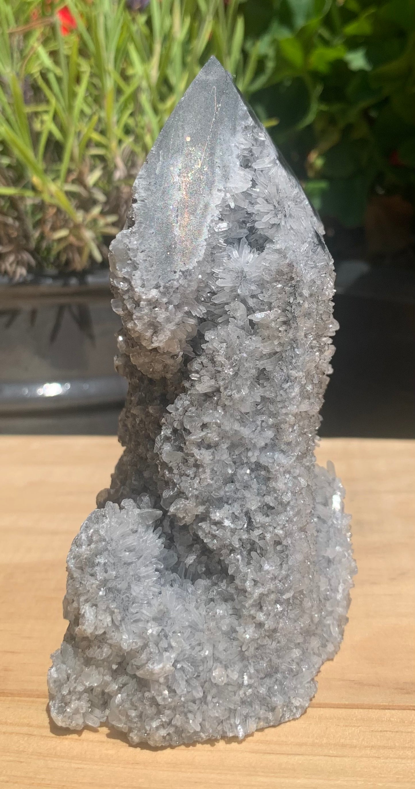 Large Druzy Sphalerite Tower