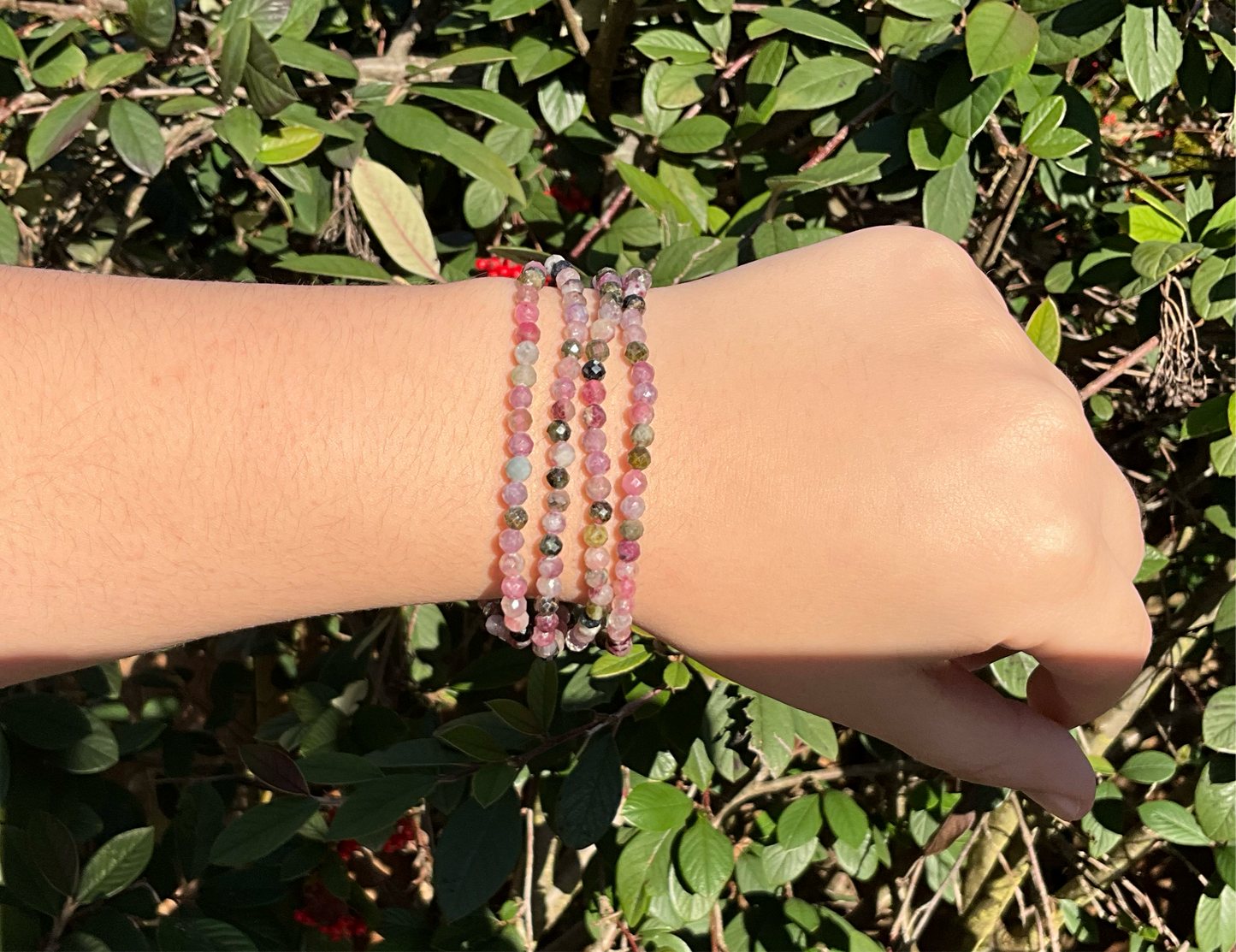 Watermelon Tourmaline Bracelet
