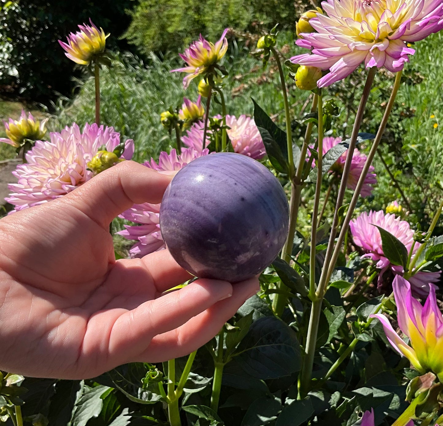 Silk Fluorite Sphere