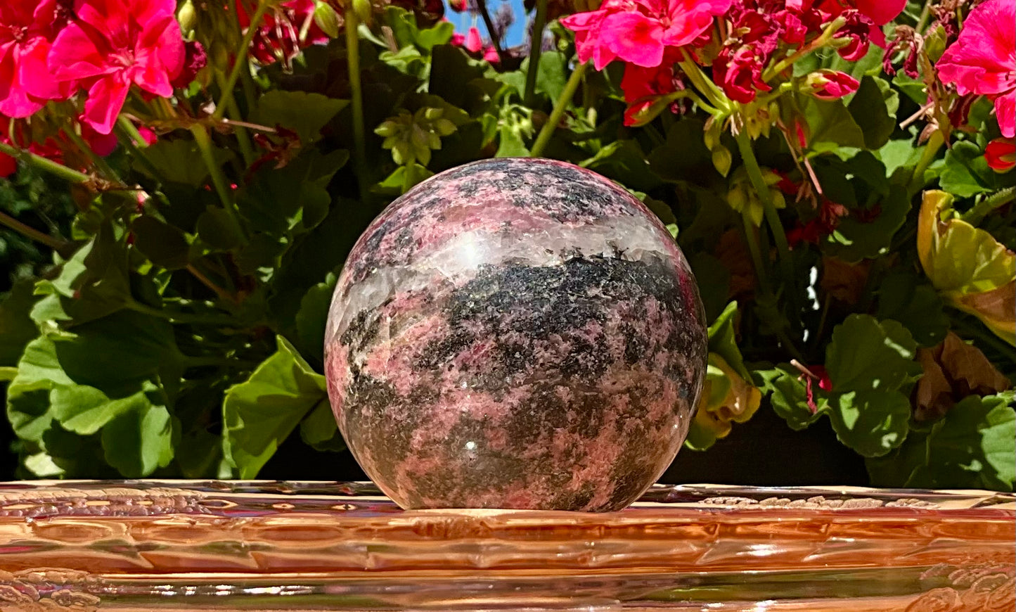 Rhodonite Sphere