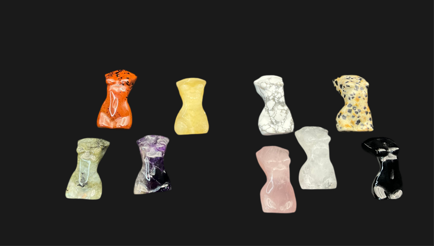 Mini Goddess Body Crystal Carvings