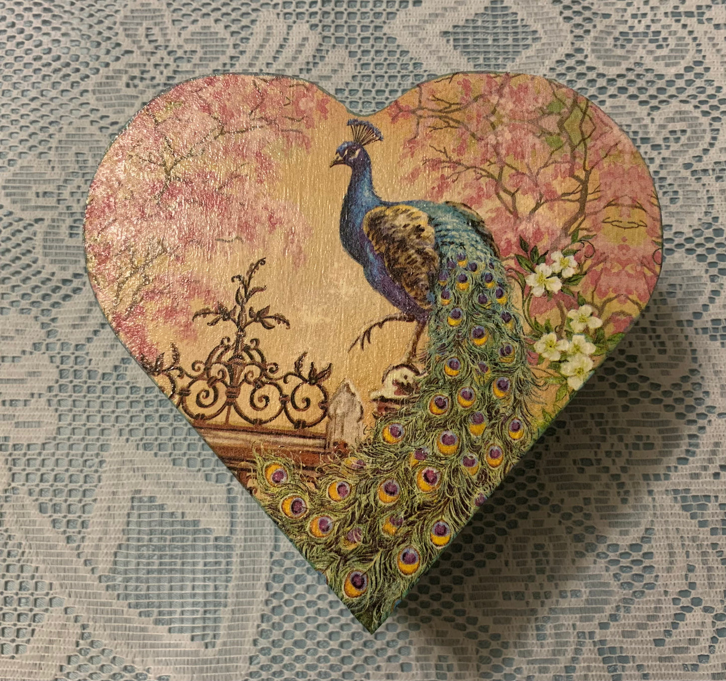 Handcrafted Heart-Shaped Boxes with Crystals